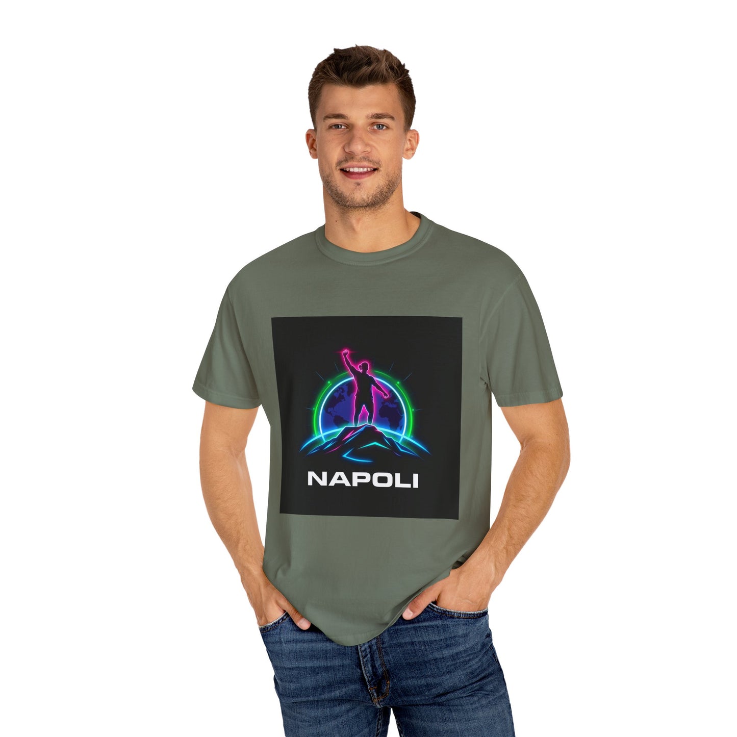 Neon Napoli T-Shirt for Adventurers, Retro Graphic Tee, Perfect for Travelers, Gifts for Him/Her, Cool Streetwear, Casual Outfit