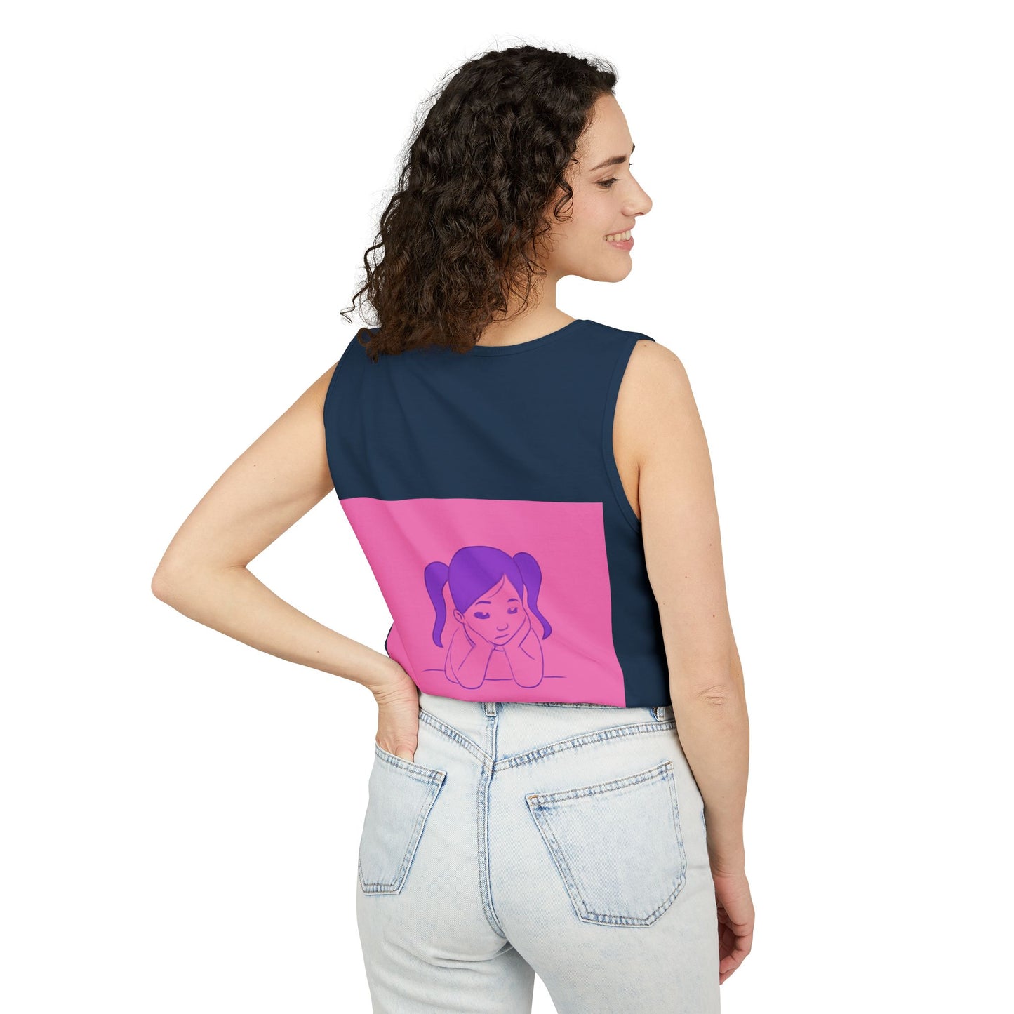 Unisex Graphic Tank Top, Cute Casual Summer Wear, Perfect for Gifts, Self-Love Celebration, Festive & Fun, Daily Comfort