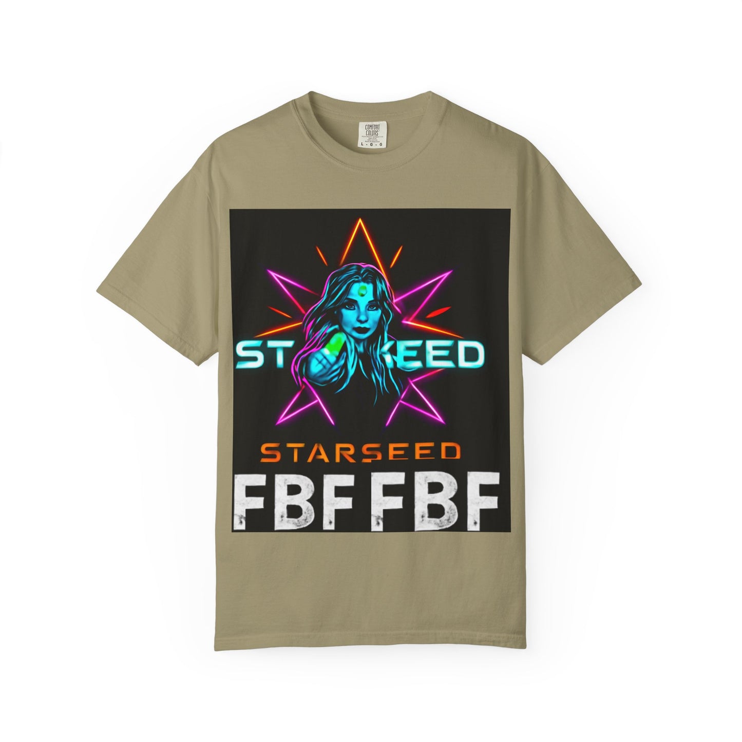 Neon Graphic T-Shirt - Starseed FBF Tee, Unisex Fashion, Cool Gift, Festival Wear, Retro Style, Casual Streetwear