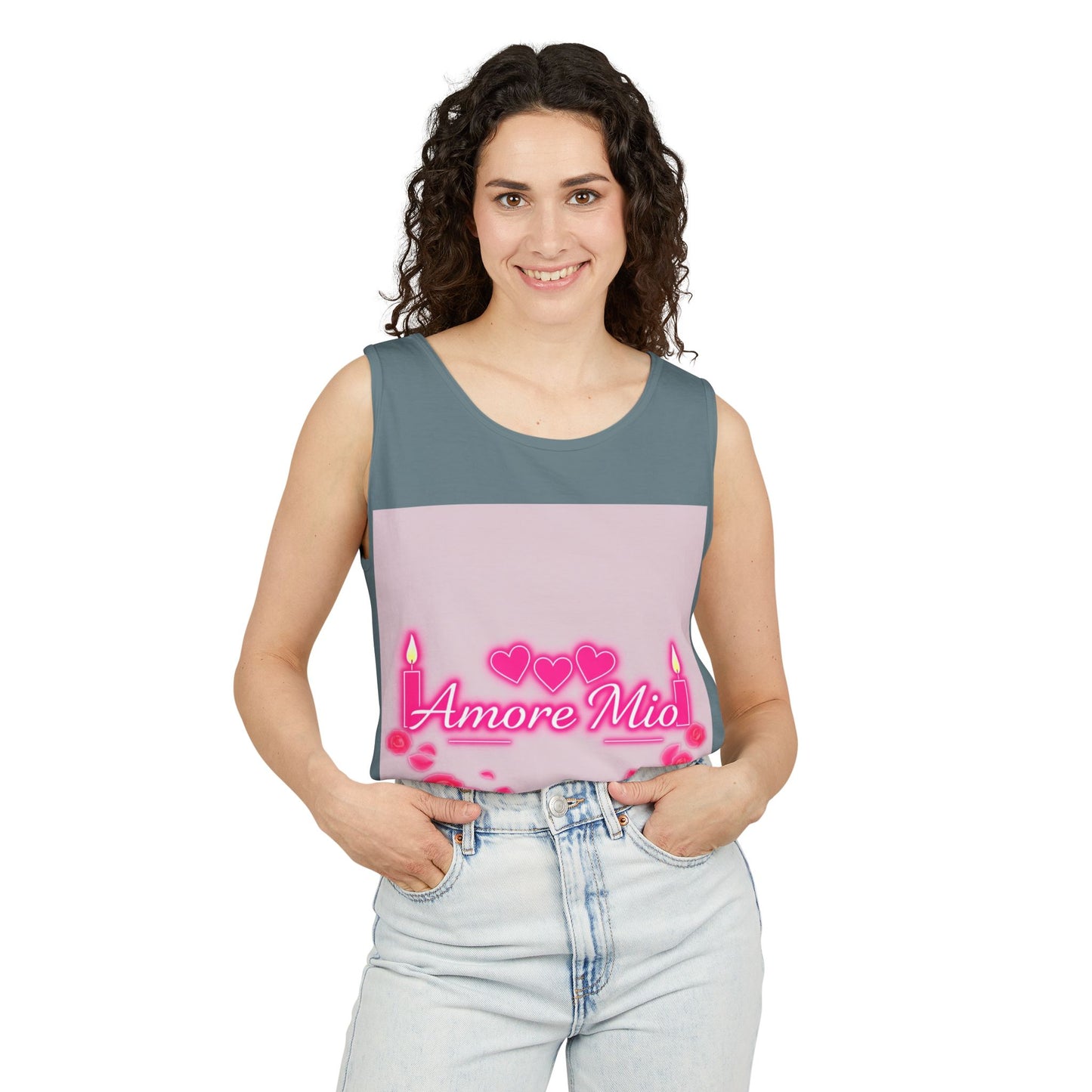 Unisex Graphic Tank Top, Cute Casual Summer Wear, Perfect for Gifts, Self-Love Celebration, Festive & Fun, Daily Comfort