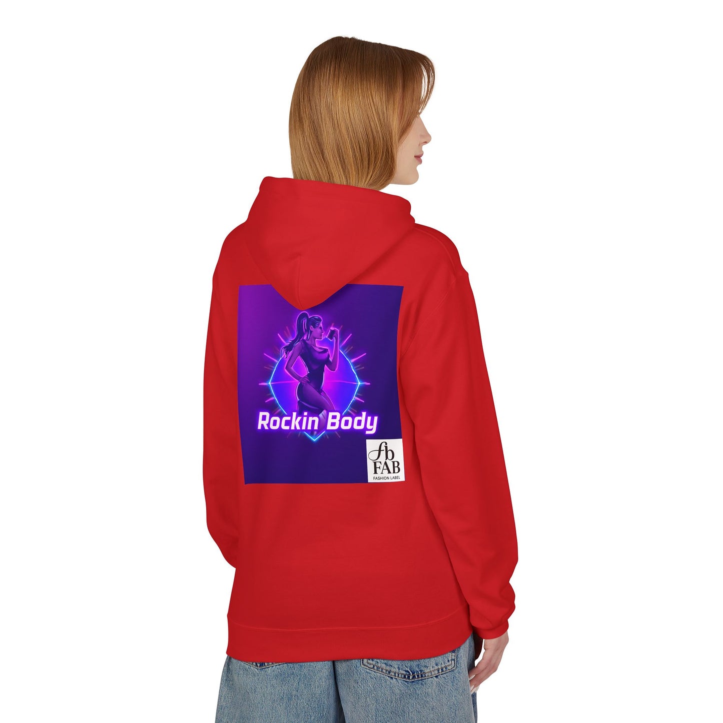 Rock Your Body Fleece Hoodie | Unisex Midweight Hoodie, Cozy Sweatshirt, Unique Gift for Fitness Lovers, Casual Wear, Music Inspired Apparel