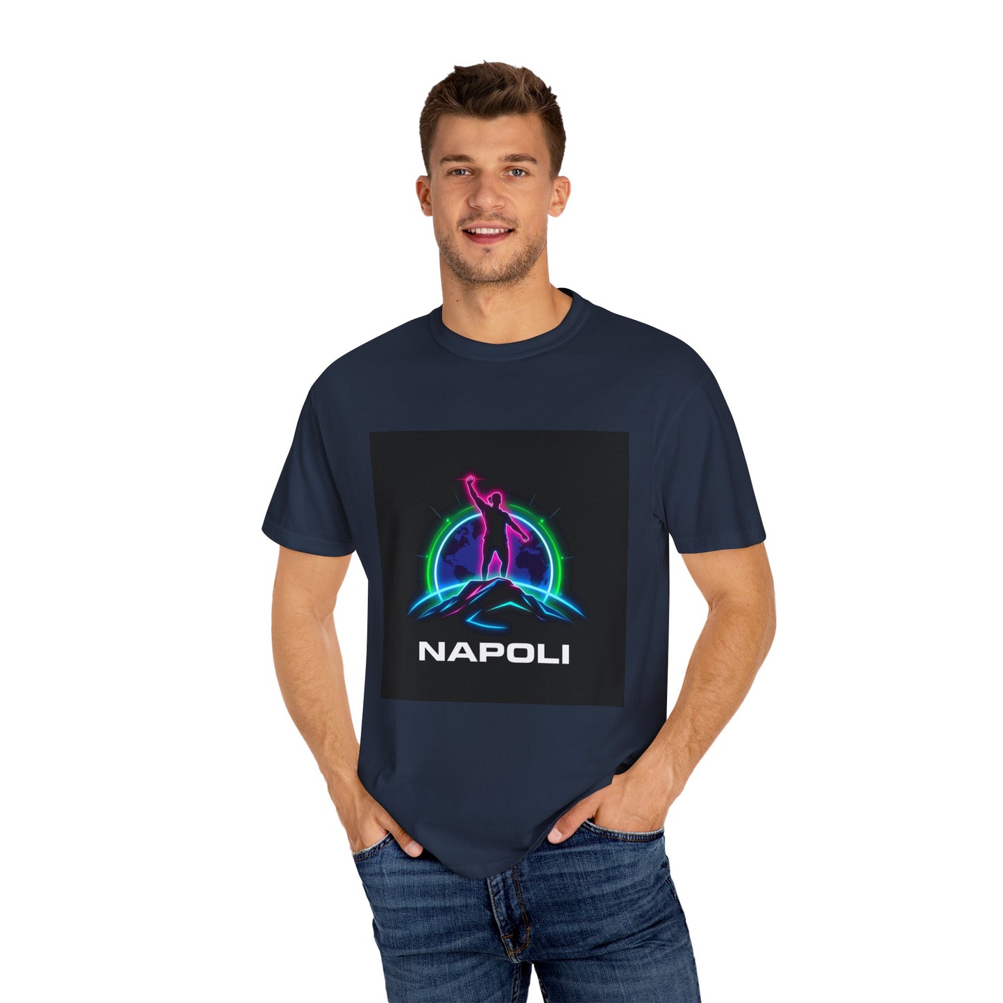 Neon Napoli T-Shirt for Adventurers, Retro Graphic Tee, Perfect for Travelers, Gifts for Him/Her, Cool Streetwear, Casual Outfit