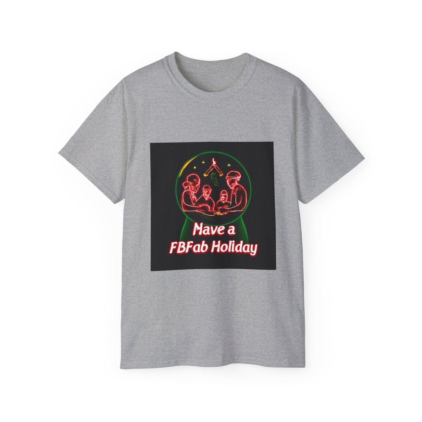 Festive Alien Tee, Unisex Holiday T-Shirt, Graphic Tee for Parties, Fun Gift for Friends, Quirky Style for Casual Wear