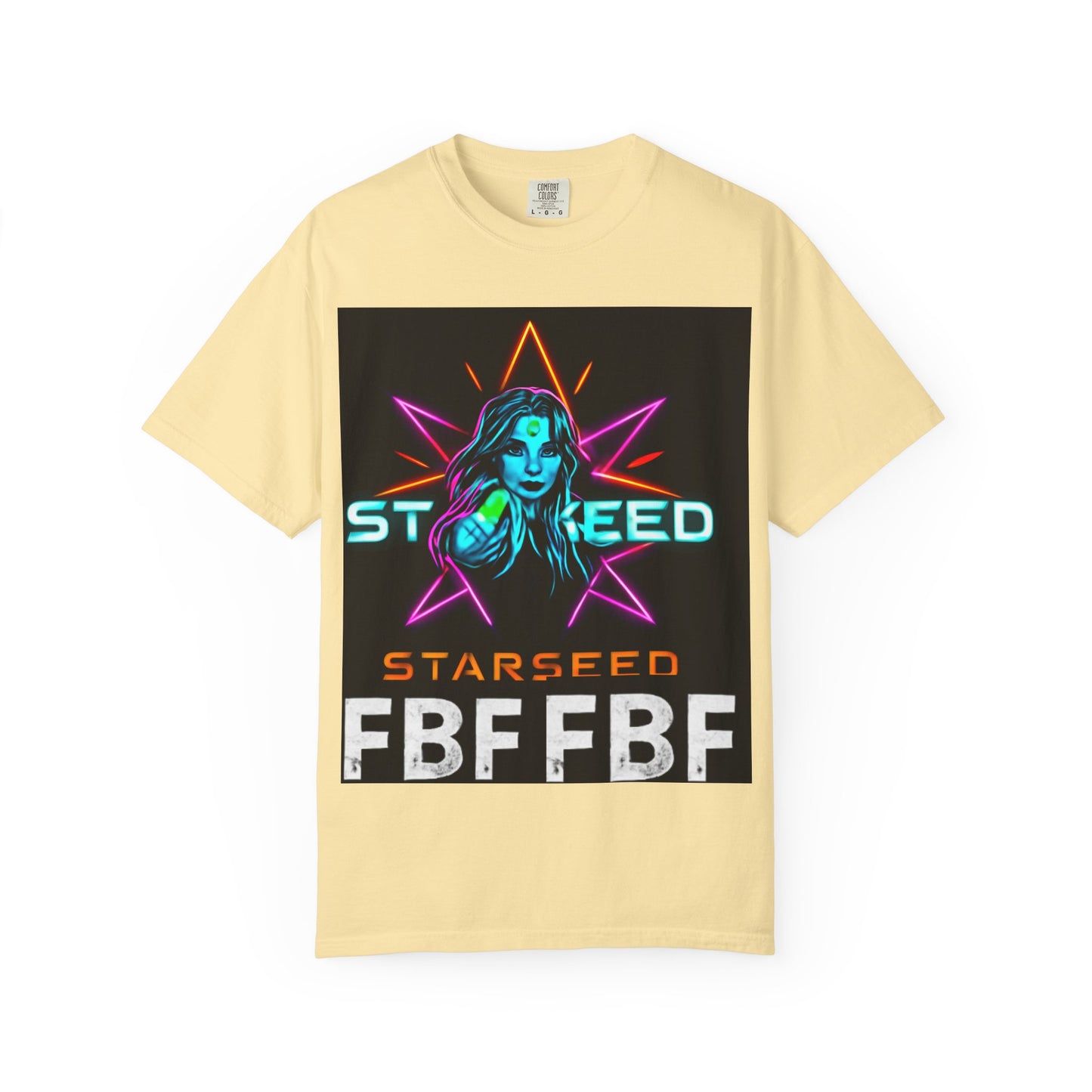 Neon Graphic T-Shirt - Starseed FBF Tee, Unisex Fashion, Cool Gift, Festival Wear, Retro Style, Casual Streetwear