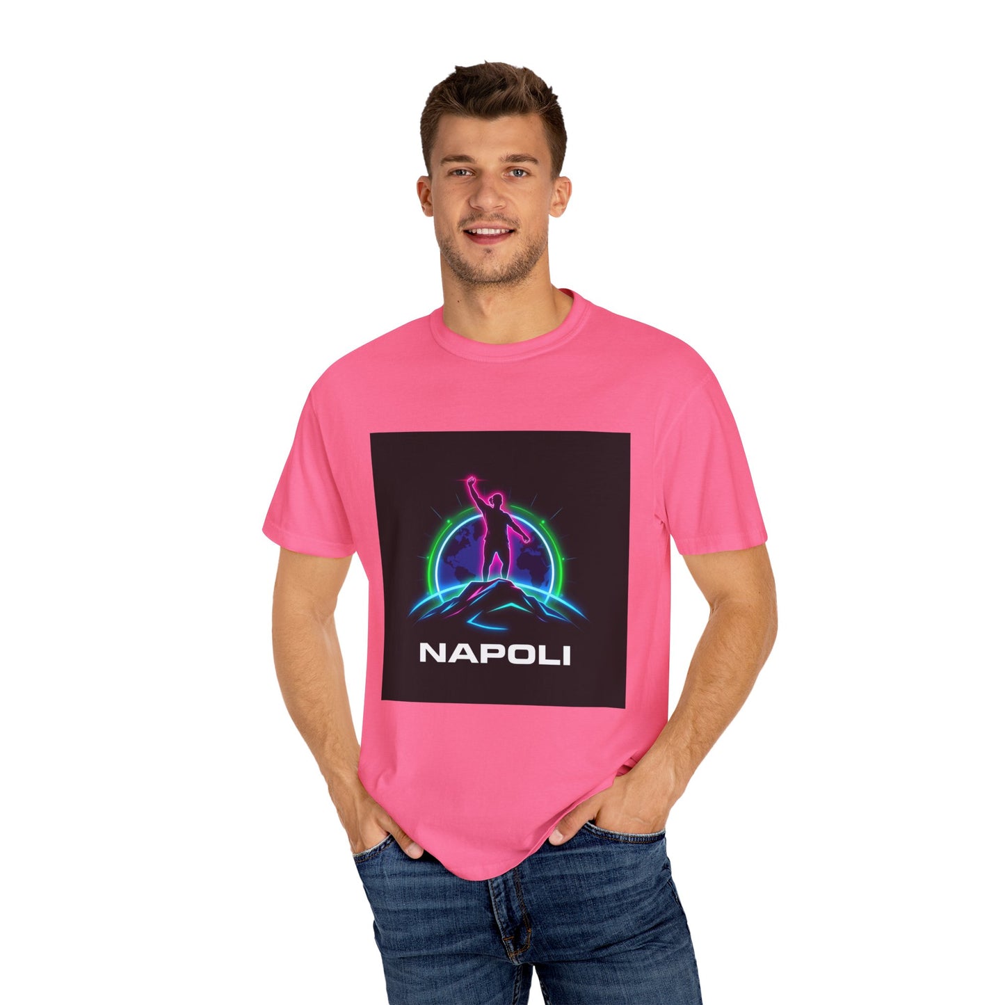 Neon Napoli T-Shirt for Adventurers, Retro Graphic Tee, Perfect for Travelers, Gifts for Him/Her, Cool Streetwear, Casual Outfit