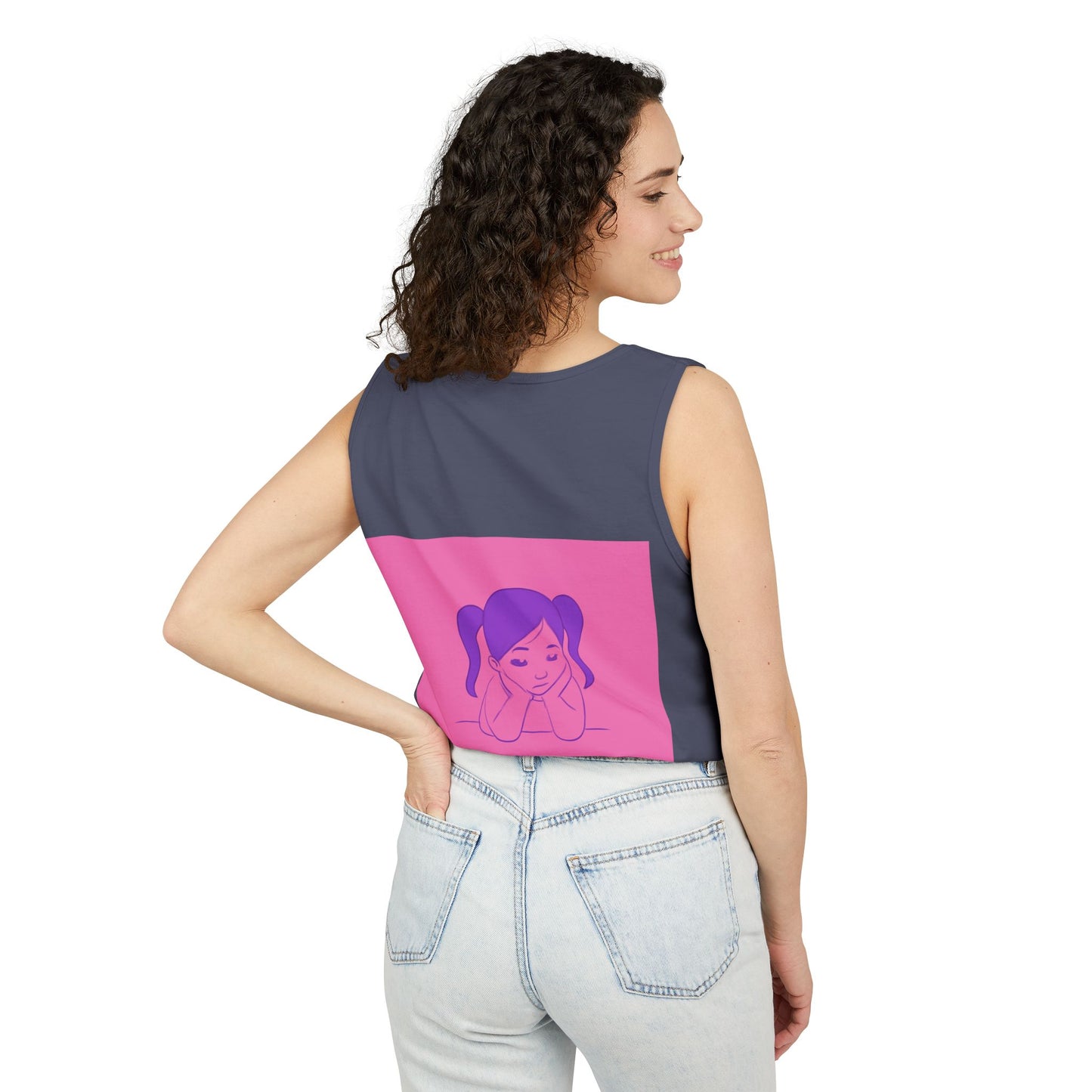 Unisex Graphic Tank Top, Cute Casual Summer Wear, Perfect for Gifts, Self-Love Celebration, Festive & Fun, Daily Comfort