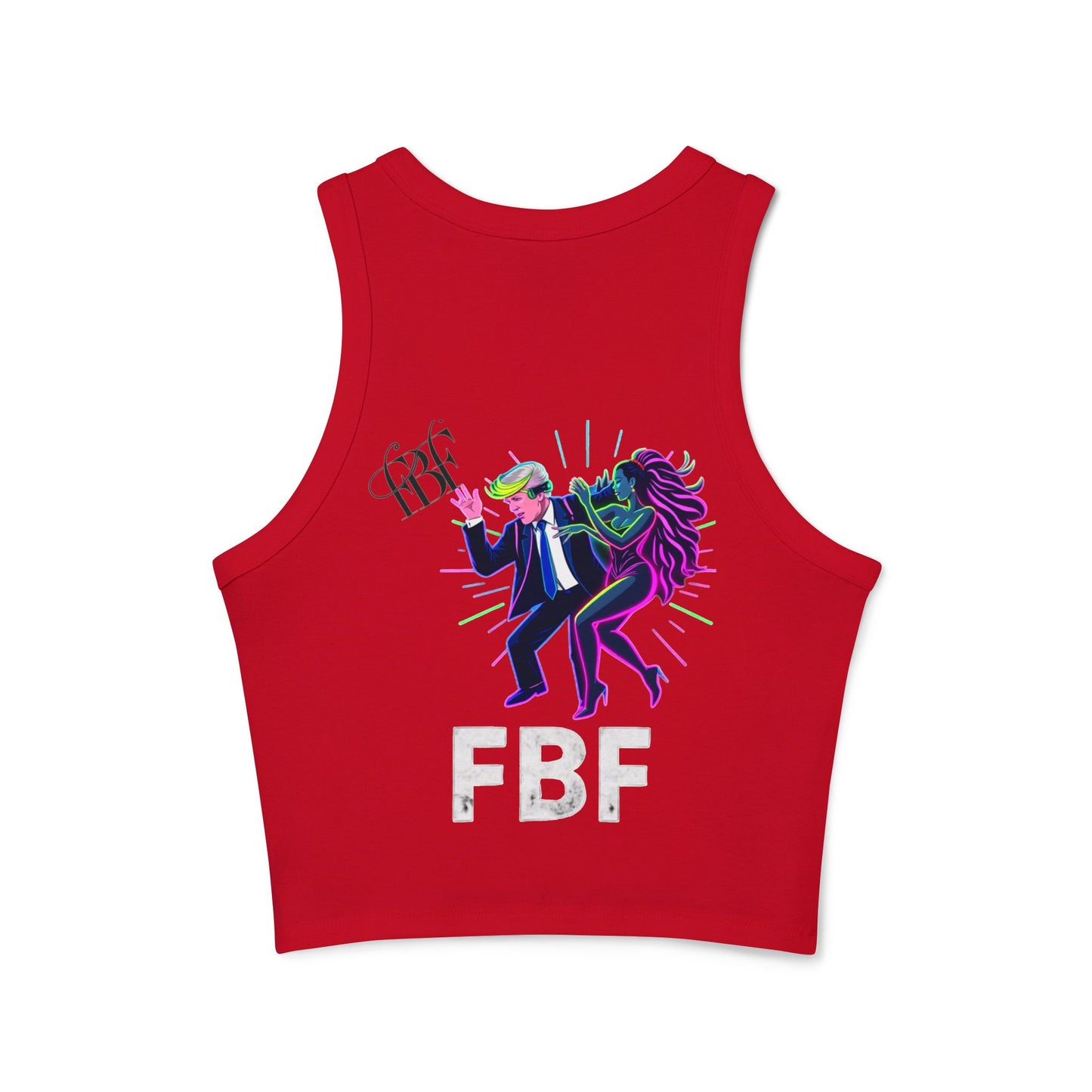 Retro Dance Graphic Tank Top, FBF Vibes, Women's Summer Apparel, Party Wear, Festival Clothing, Unique Graphic Tee