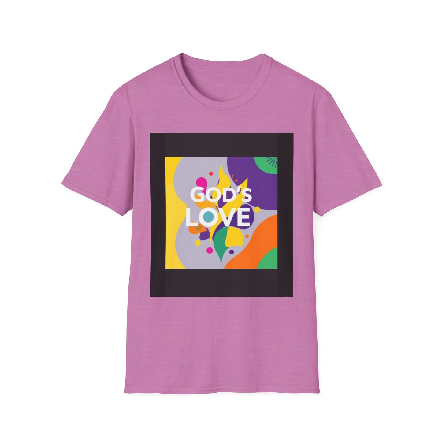 Unisex Softstyle T-Shirt with God's Love Design, Faith Shirt, Inspirational Tee, Christian Apparel, Gift for Believers, Everyday Wear