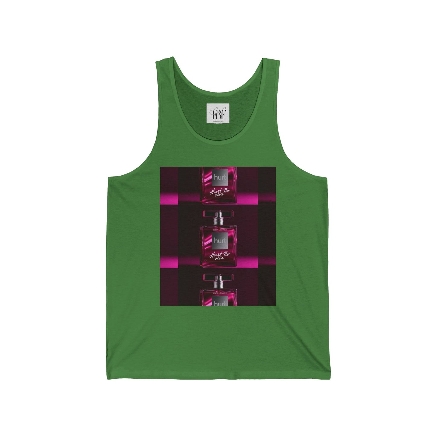 Unisex Jersey Tank - Stylish Pink Fragrance Graphic Tee