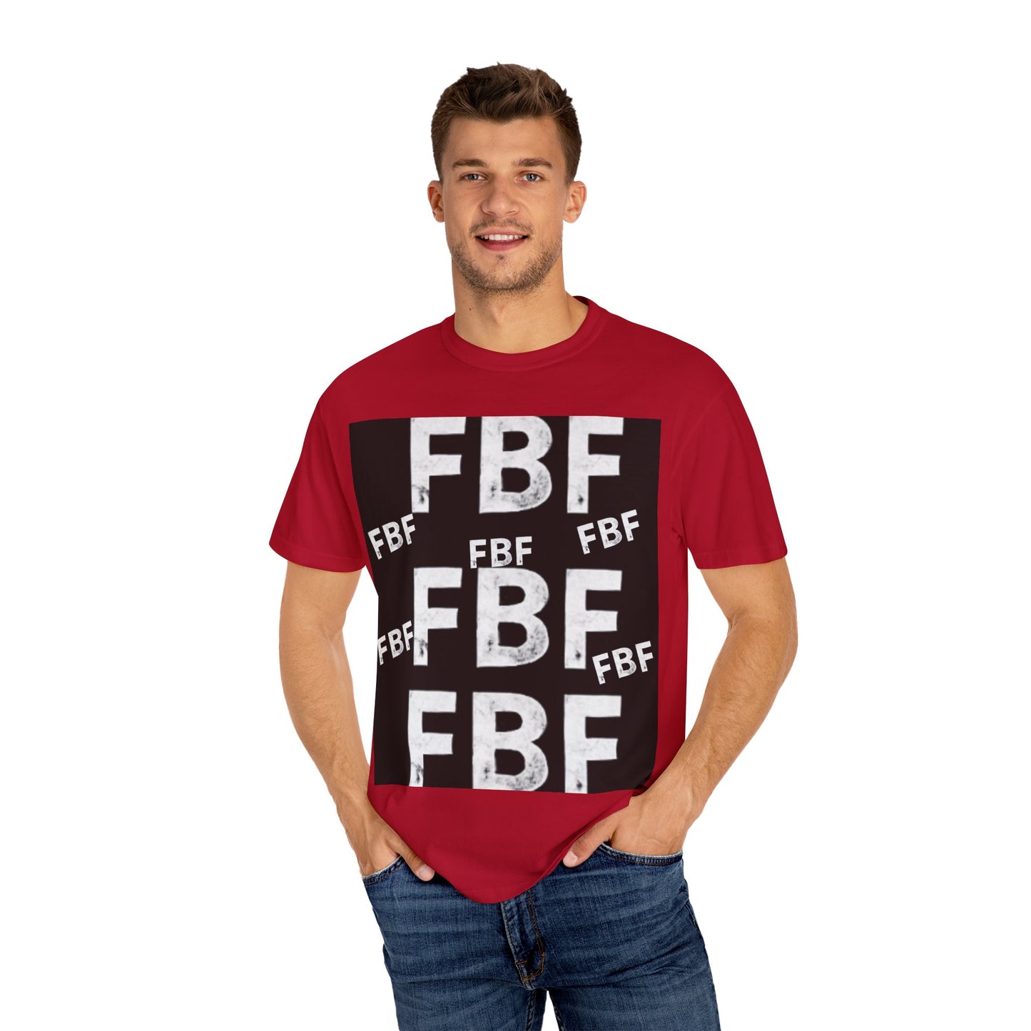 FBF Garment-Dyed Unisex T-shirt, Casual Wear, Graphic Tee, Street Style, Gift for Friends, All Occasions