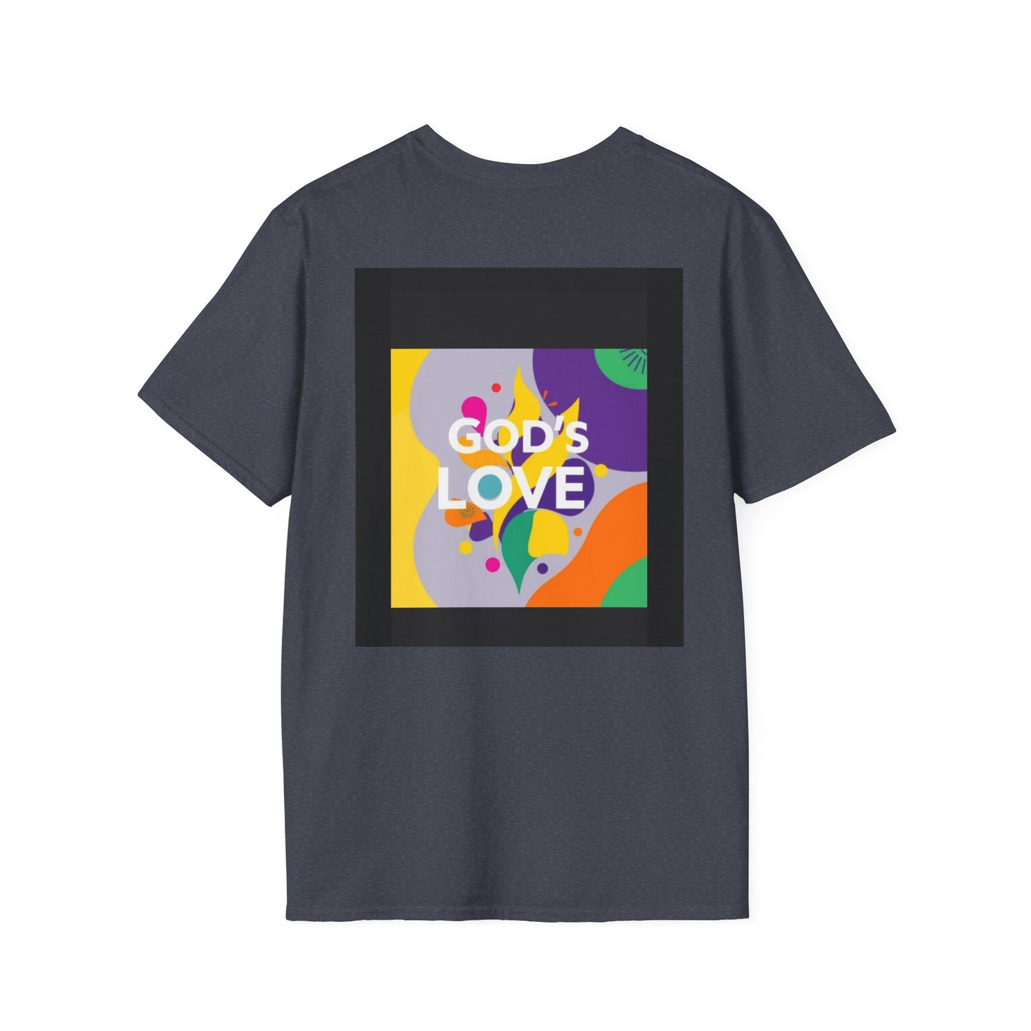 Unisex Softstyle T-Shirt with God's Love Design, Faith Shirt, Inspirational Tee, Christian Apparel, Gift for Believers, Everyday Wear