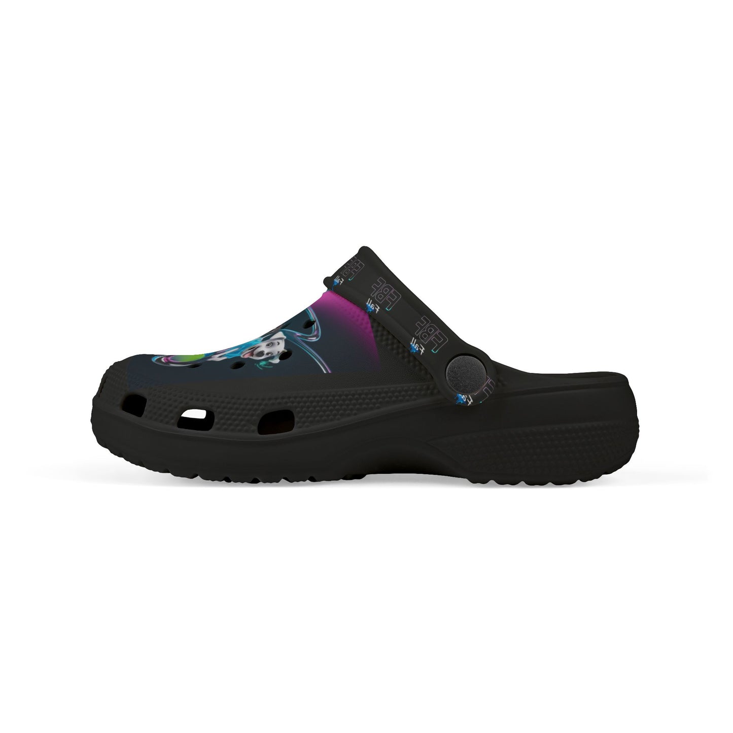 Fun Colorful Kid's EVA Foam Clogs with Neon Design