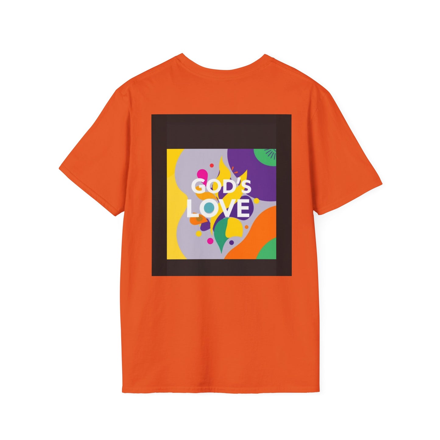 Unisex Softstyle T-Shirt with God's Love Design, Faith Shirt, Inspirational Tee, Christian Apparel, Gift for Believers, Everyday Wear