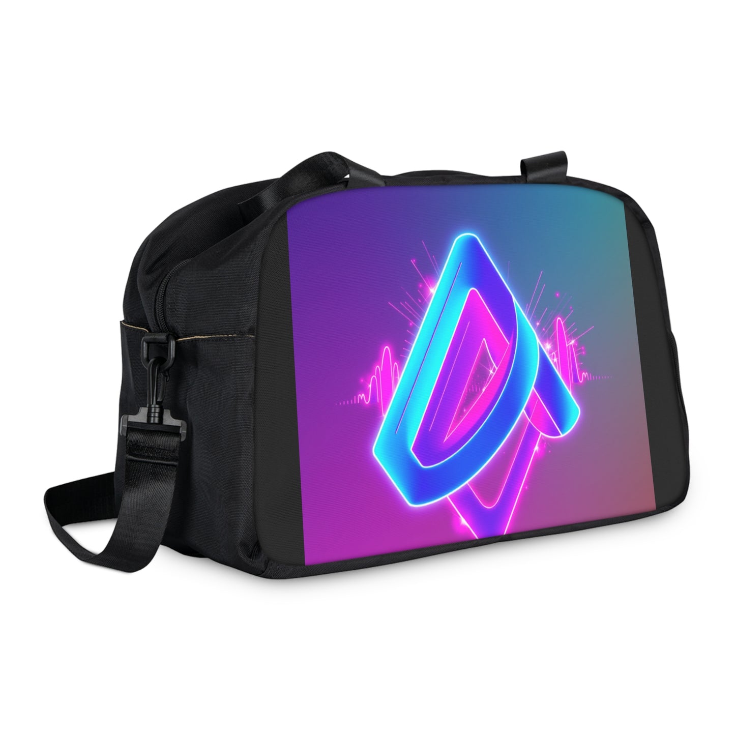 Neon Fitness Handbag - Gym Bag, Sports Tote, Weekender Bag, Workout Carryall, Travel Companion, Trendy Rave Accessory