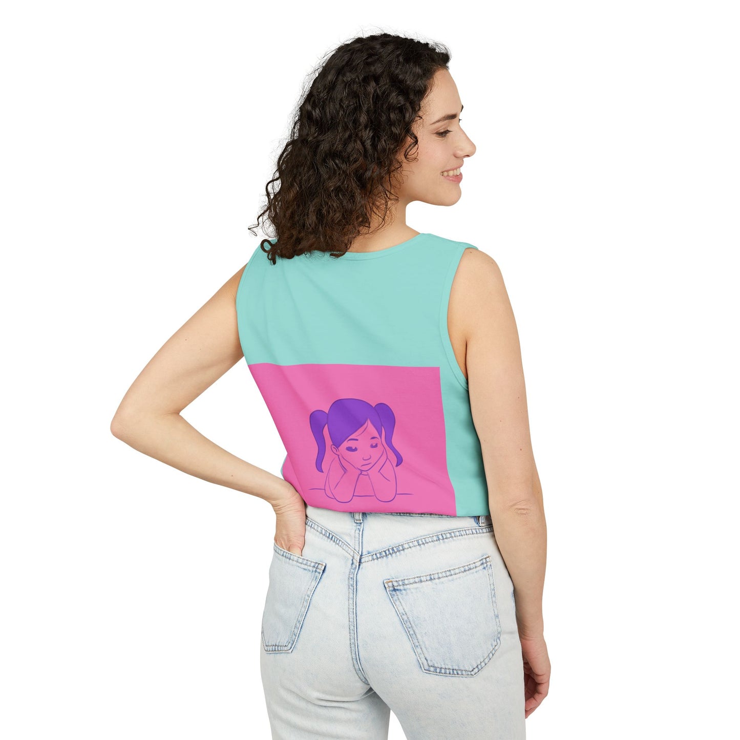Unisex Graphic Tank Top, Cute Casual Summer Wear, Perfect for Gifts, Self-Love Celebration, Festive & Fun, Daily Comfort