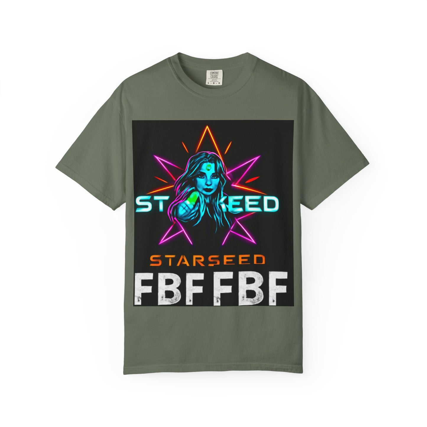 Neon Graphic T-Shirt - Starseed FBF Tee, Unisex Fashion, Cool Gift, Festival Wear, Retro Style, Casual Streetwear