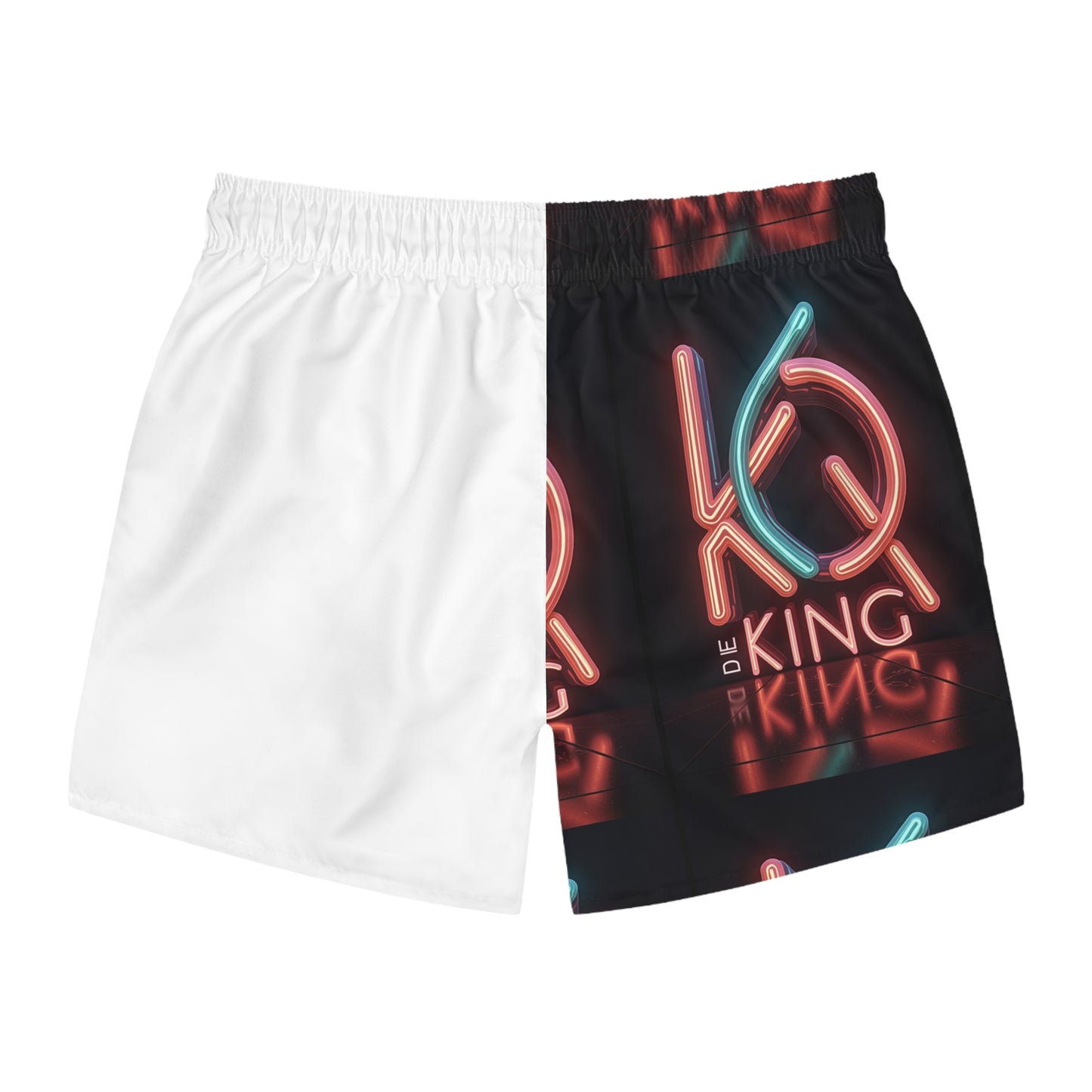 Neon King Swim Trunks - Stylish Poolside Shorts for Summer Fun