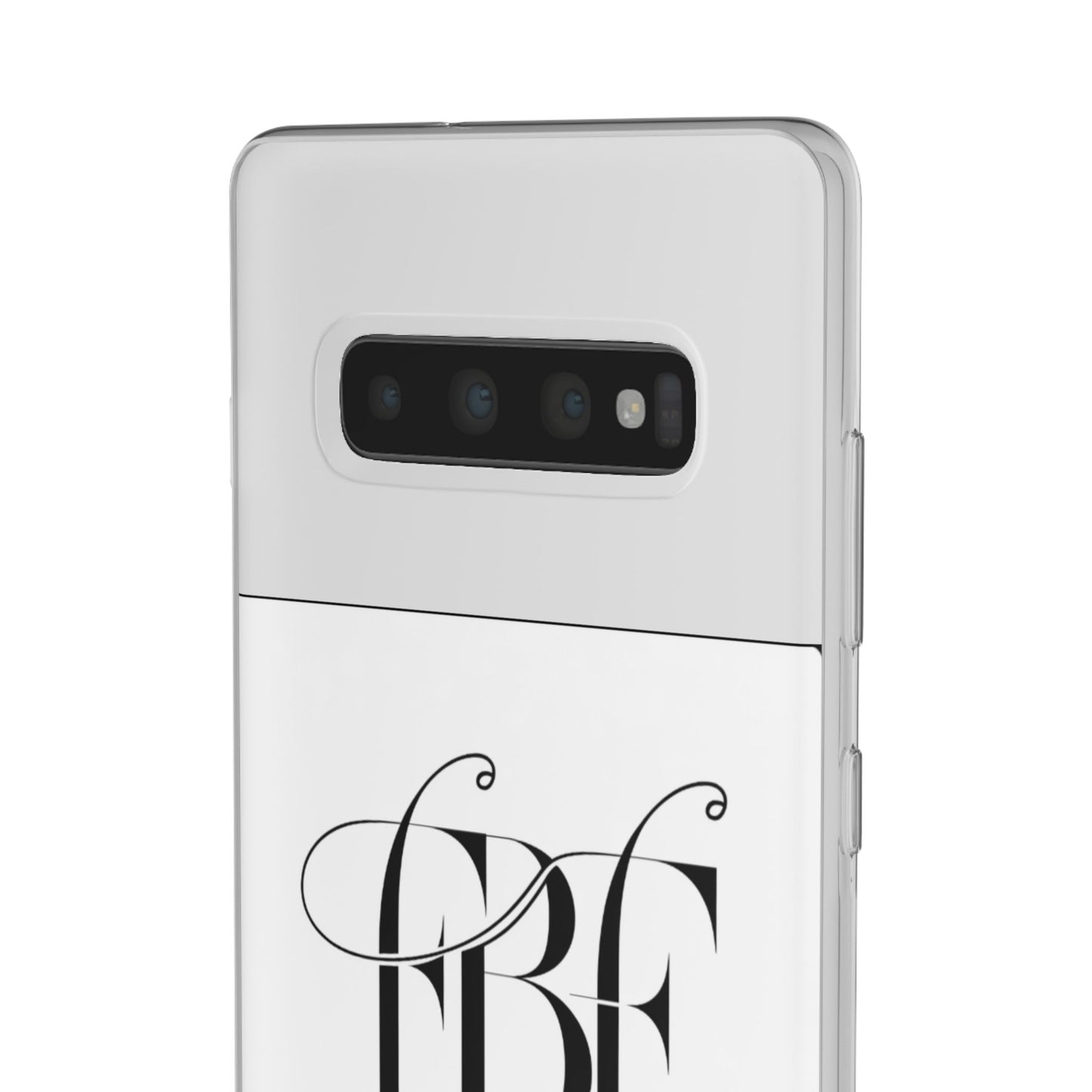 Chic Flexi Phone Case with Fashion Label Design