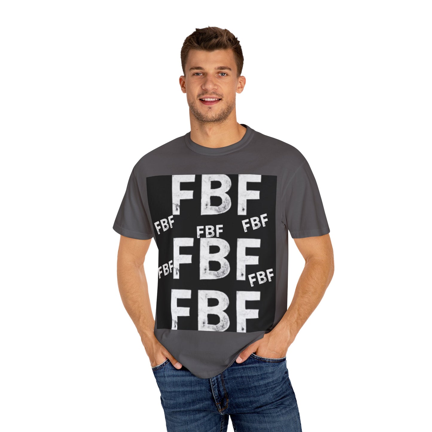 FBF Garment-Dyed Unisex T-shirt, Casual Wear, Graphic Tee, Street Style, Gift for Friends, All Occasions