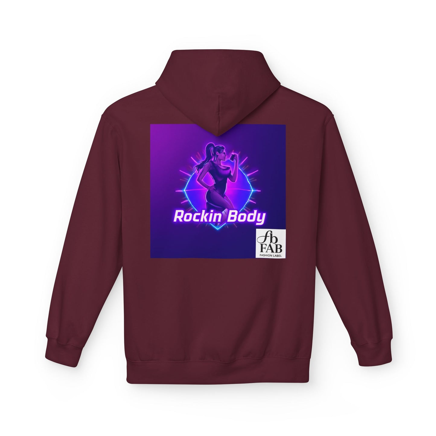Rock Your Body Fleece Hoodie | Unisex Midweight Hoodie, Cozy Sweatshirt, Unique Gift for Fitness Lovers, Casual Wear, Music Inspired Apparel