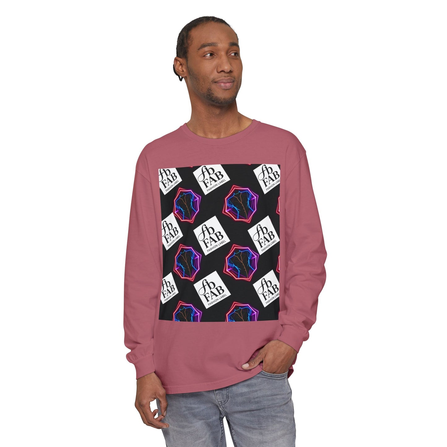 Unisex Garment-dyed Long Sleeve T-Shirt