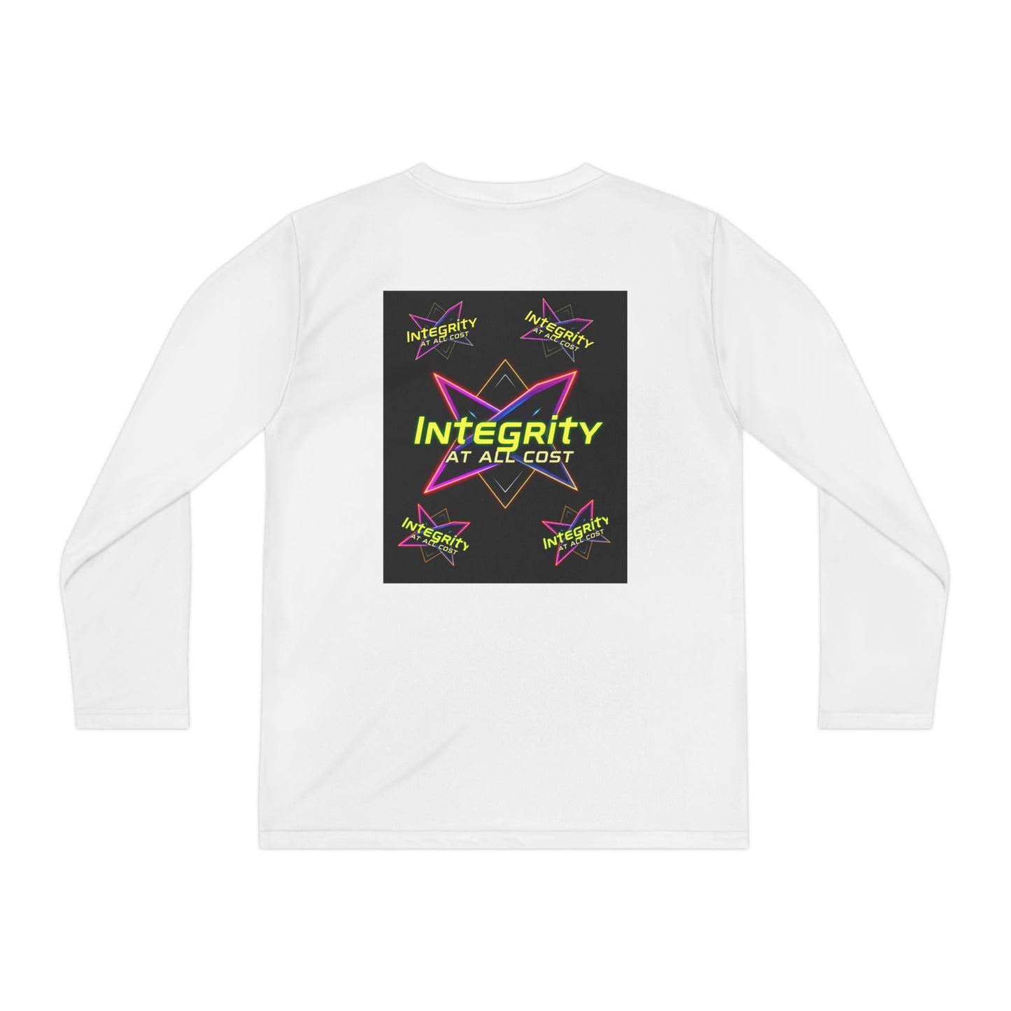 Integrity Youth Long Sleeve Tee, Cool Graphic Shirt, Motivational Apparel, Perfect for Sports, Birthday Gift