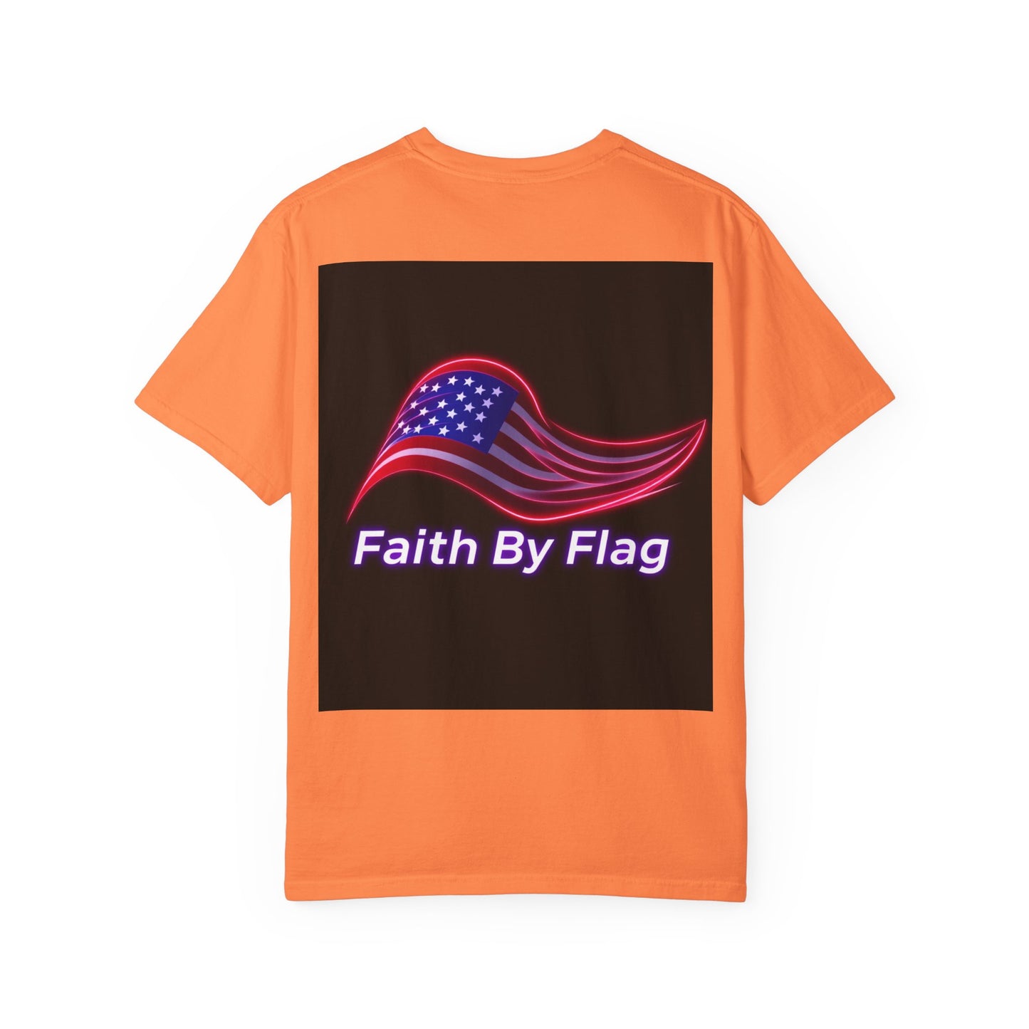Patriotic T-Shirt with Eagle Graphic | Faith By Flag Tee, Unisex Apparel, Independence Day Shirt, Casual Wear, Gift for Veterans