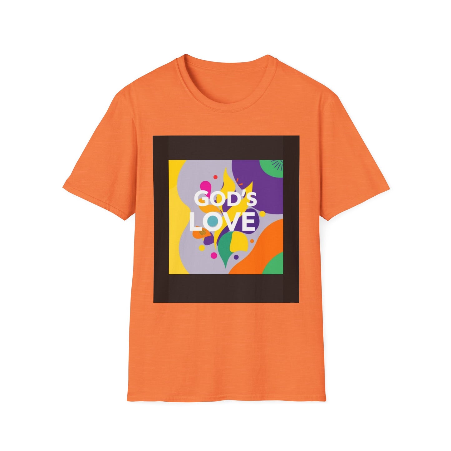 Unisex Softstyle T-Shirt with God's Love Design, Faith Shirt, Inspirational Tee, Christian Apparel, Gift for Believers, Everyday Wear