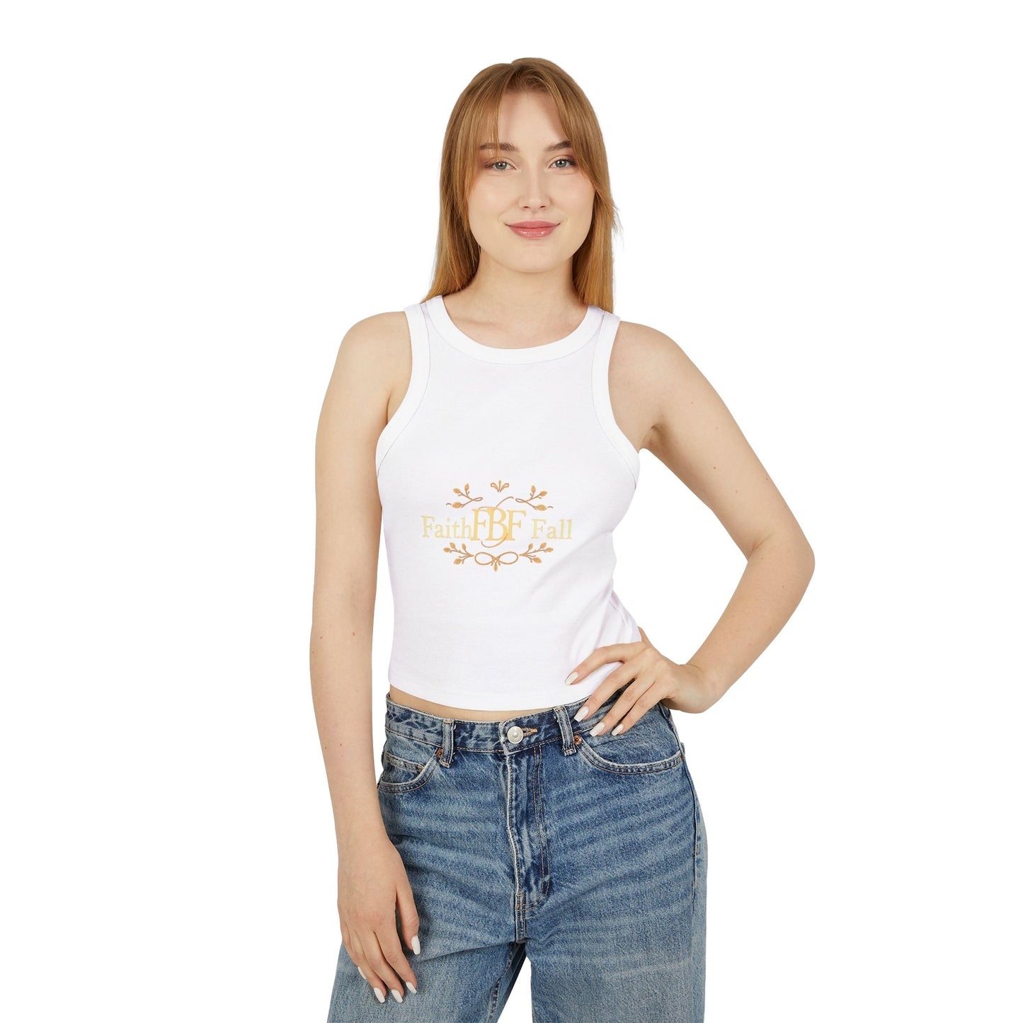 Faith & Fall Women's Racer Tank Top, Casual Summer Top, Inspirational Apparel, Fashion Tank, Gift for Her