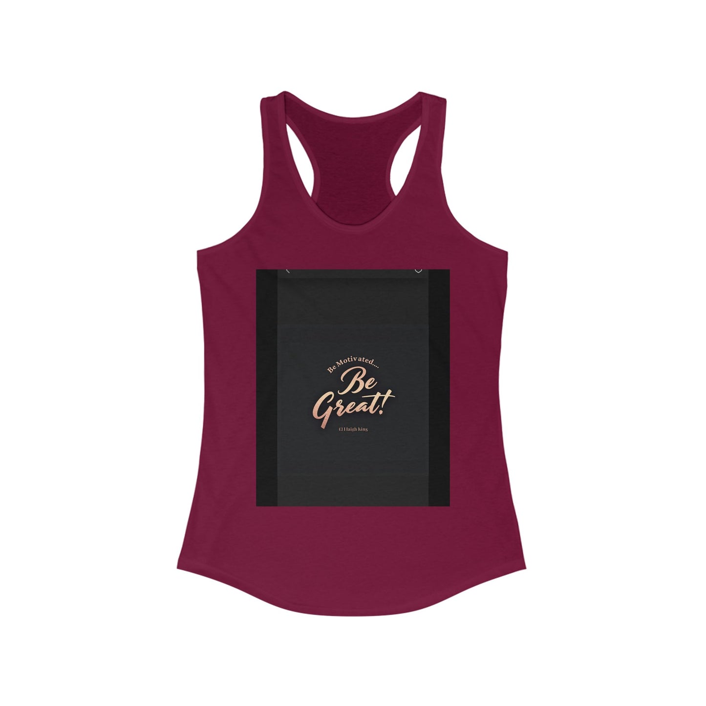 Motivational Women's Ideal Racerback Tank - 'Be Great!' Inspirational Fitness Apparel, Workout Top, Gift for Her, Activewear, Summer Style