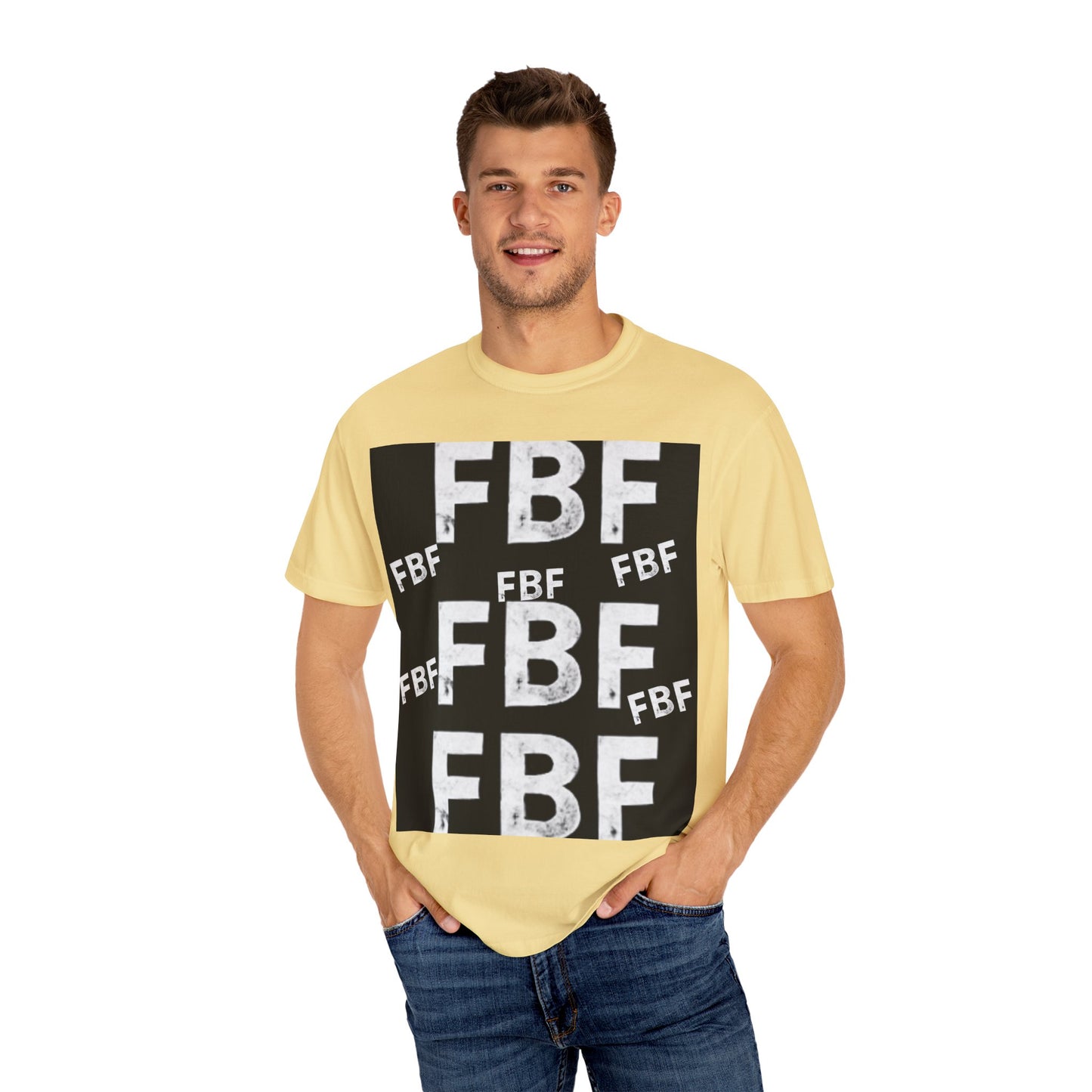 FBF Garment-Dyed Unisex T-shirt, Casual Wear, Graphic Tee, Street Style, Gift for Friends, All Occasions