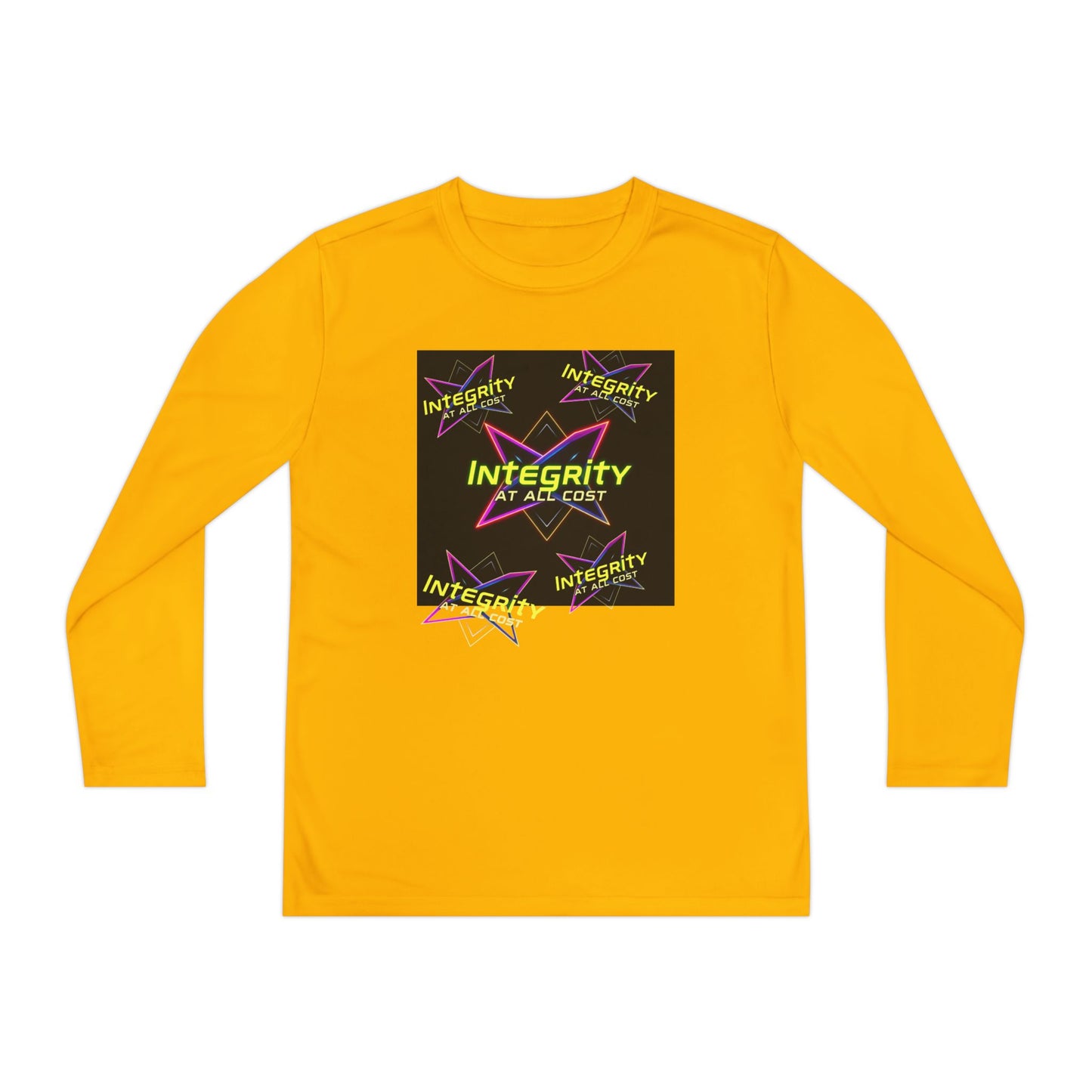 Integrity Youth Long Sleeve Tee, Cool Graphic Shirt, Motivational Apparel, Perfect for Sports, Birthday Gift