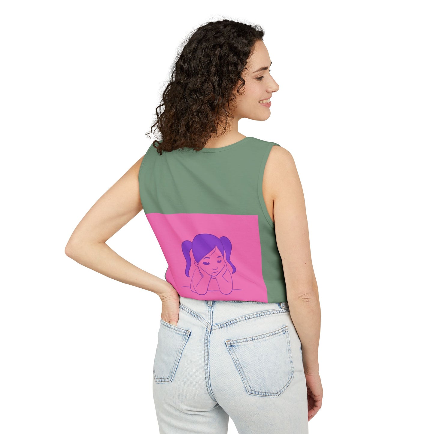 Unisex Graphic Tank Top, Cute Casual Summer Wear, Perfect for Gifts, Self-Love Celebration, Festive & Fun, Daily Comfort