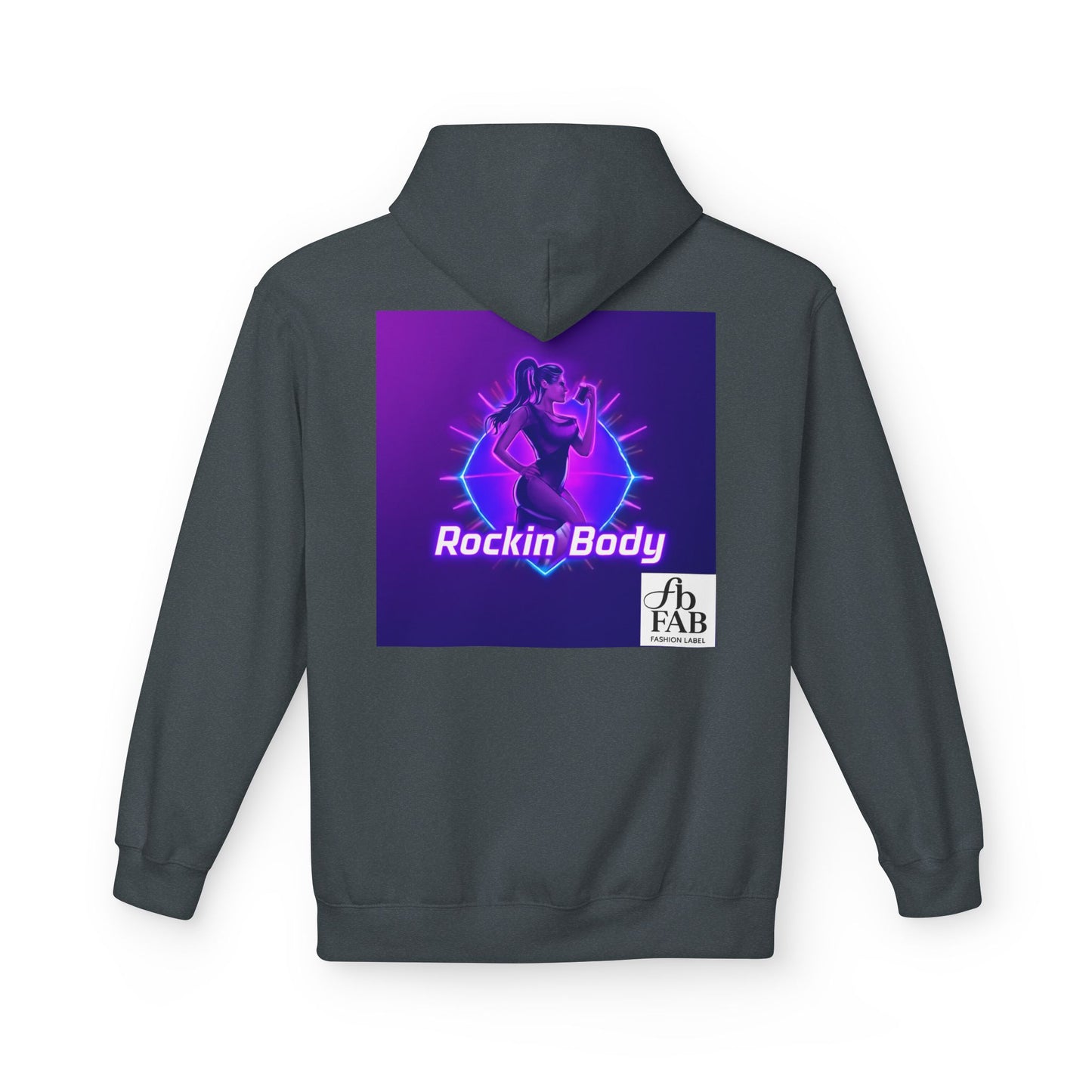 Rock Your Body Fleece Hoodie | Unisex Midweight Hoodie, Cozy Sweatshirt, Unique Gift for Fitness Lovers, Casual Wear, Music Inspired Apparel