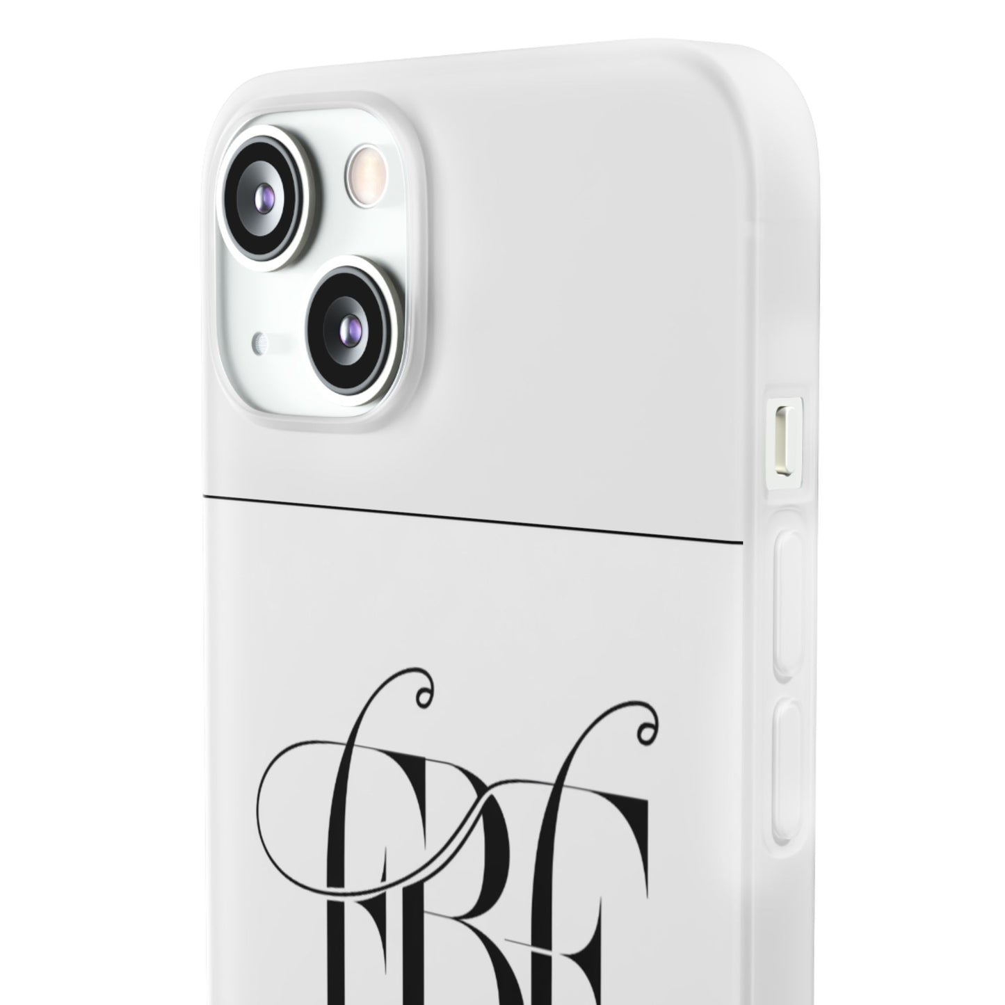 Chic Flexi Phone Case with Fashion Label Design