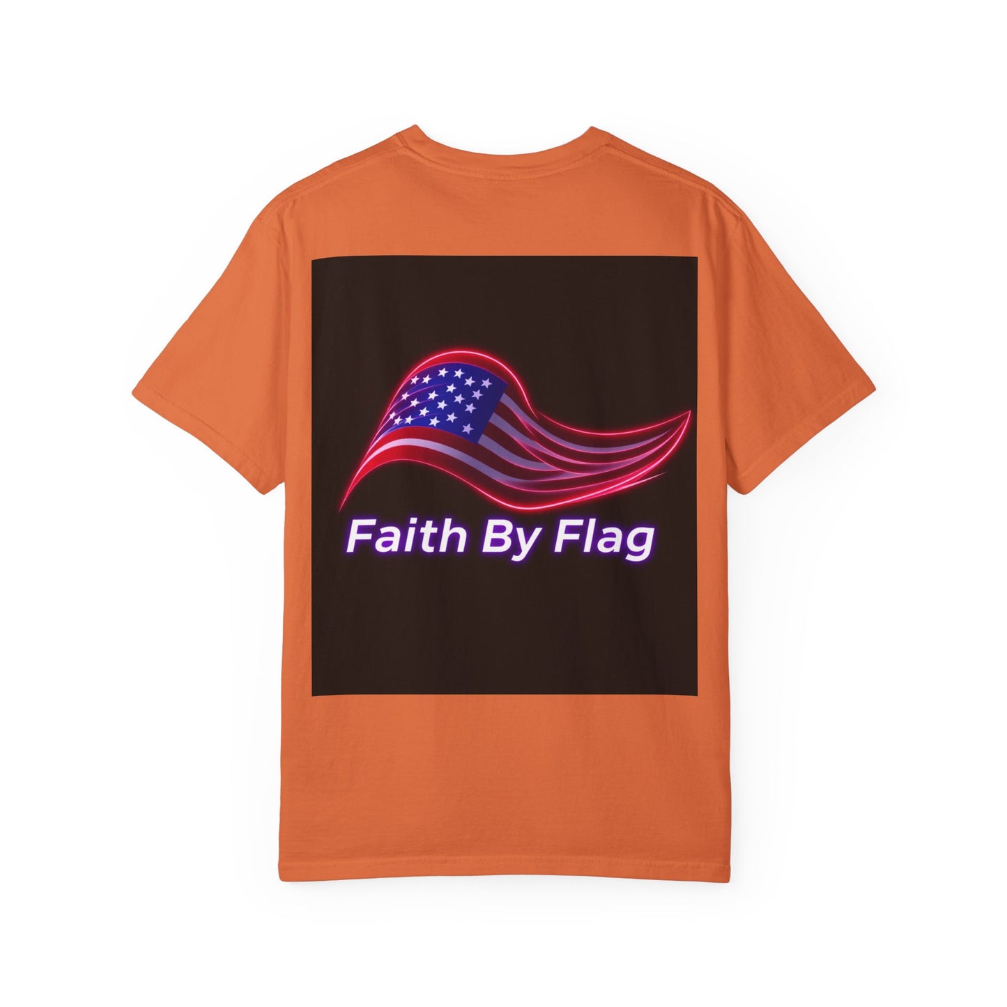 Patriotic T-Shirt with Eagle Graphic | Faith By Flag Tee, Unisex Apparel, Independence Day Shirt, Casual Wear, Gift for Veterans