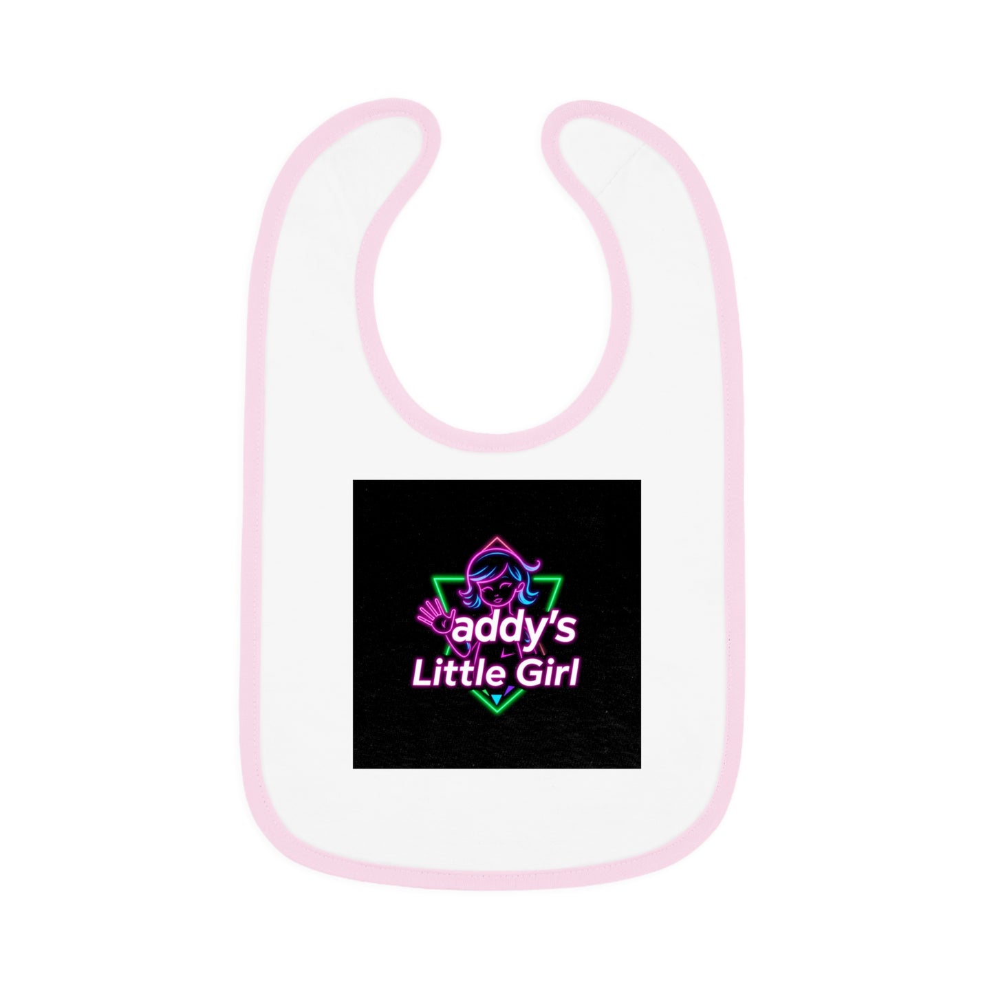 Baby Contrast Trim Jersey Bib