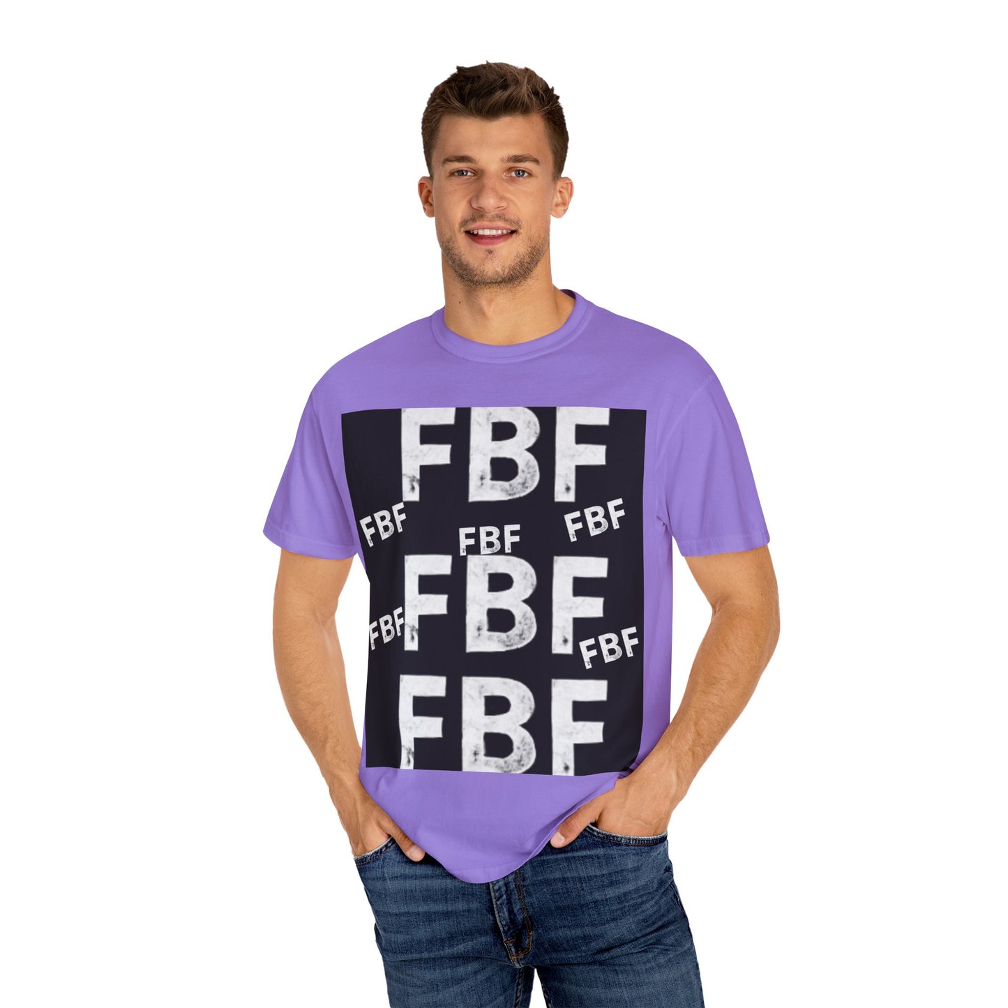FBF Garment-Dyed Unisex T-shirt, Casual Wear, Graphic Tee, Street Style, Gift for Friends, All Occasions