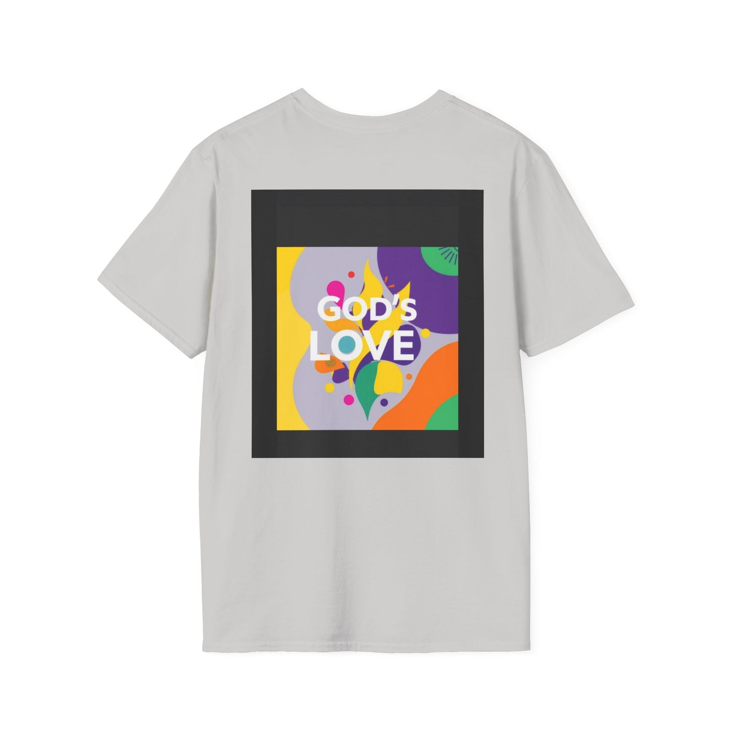 Unisex Softstyle T-Shirt with God's Love Design, Faith Shirt, Inspirational Tee, Christian Apparel, Gift for Believers, Everyday Wear