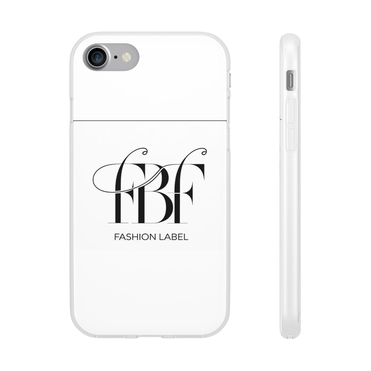 Chic Flexi Phone Case with Fashion Label Design