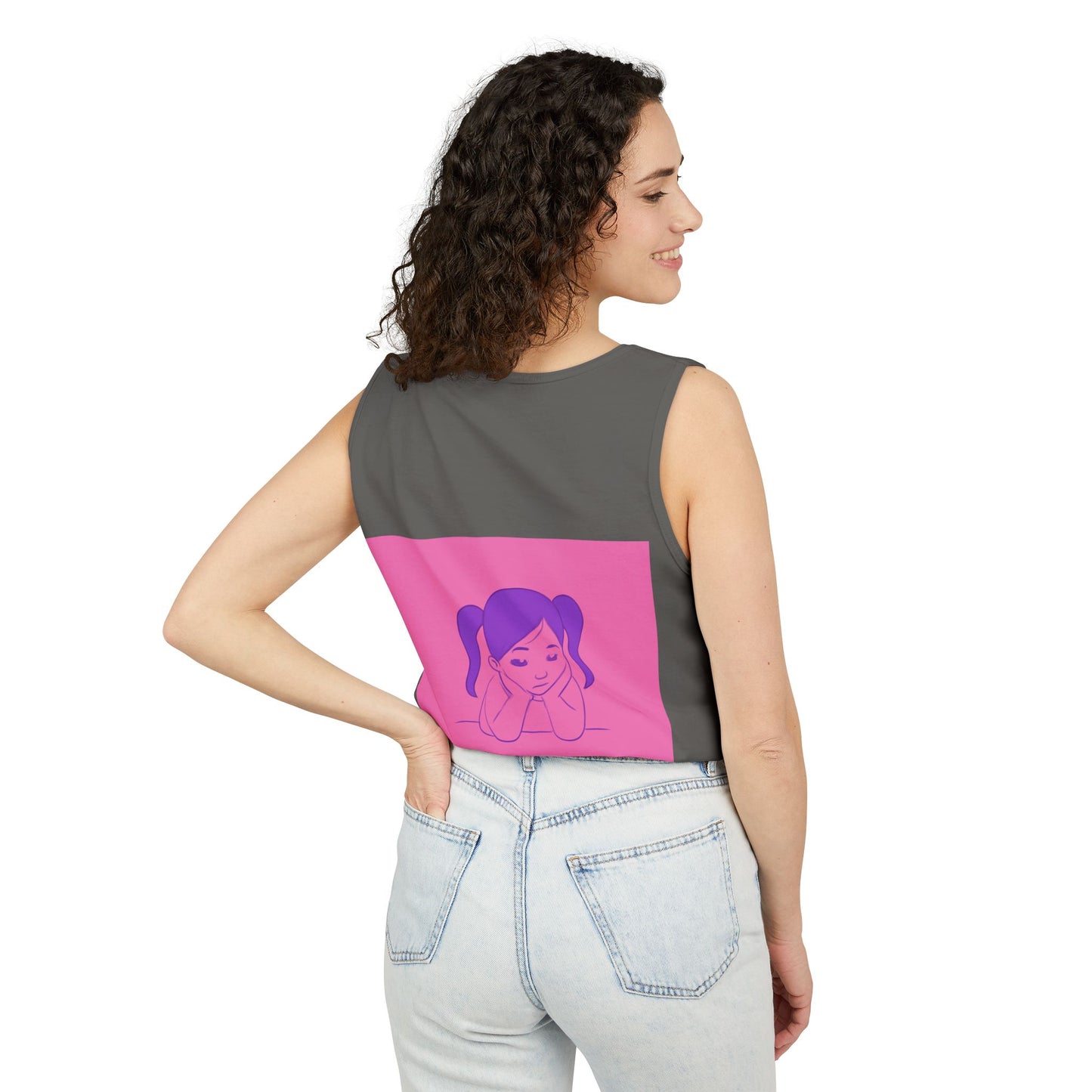 Unisex Graphic Tank Top, Cute Casual Summer Wear, Perfect for Gifts, Self-Love Celebration, Festive & Fun, Daily Comfort