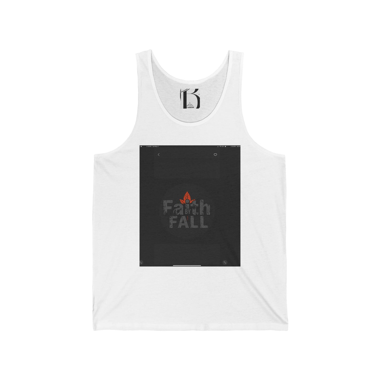 Fall Faith Unisex Jersey Tank Top - Inspirational Autumn Apparel