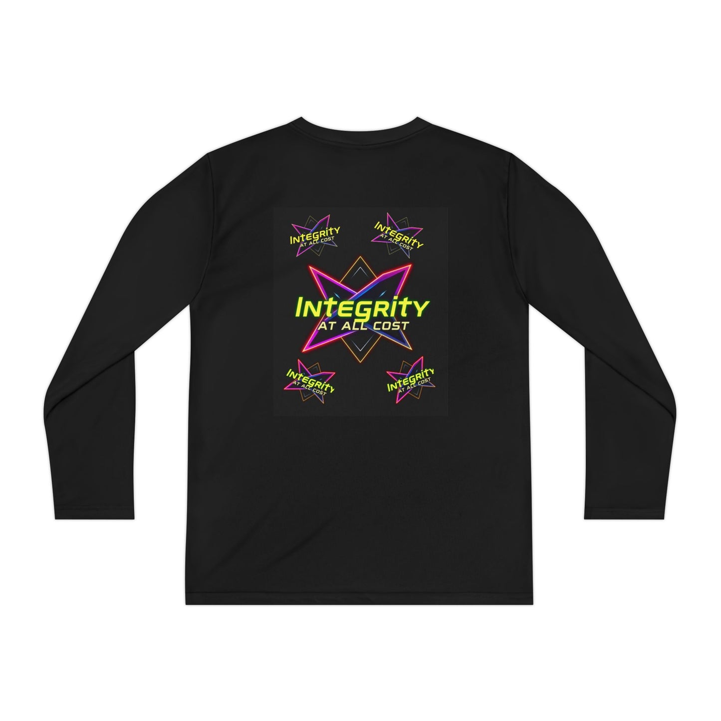 Integrity Youth Long Sleeve Tee, Cool Graphic Shirt, Motivational Apparel, Perfect for Sports, Birthday Gift