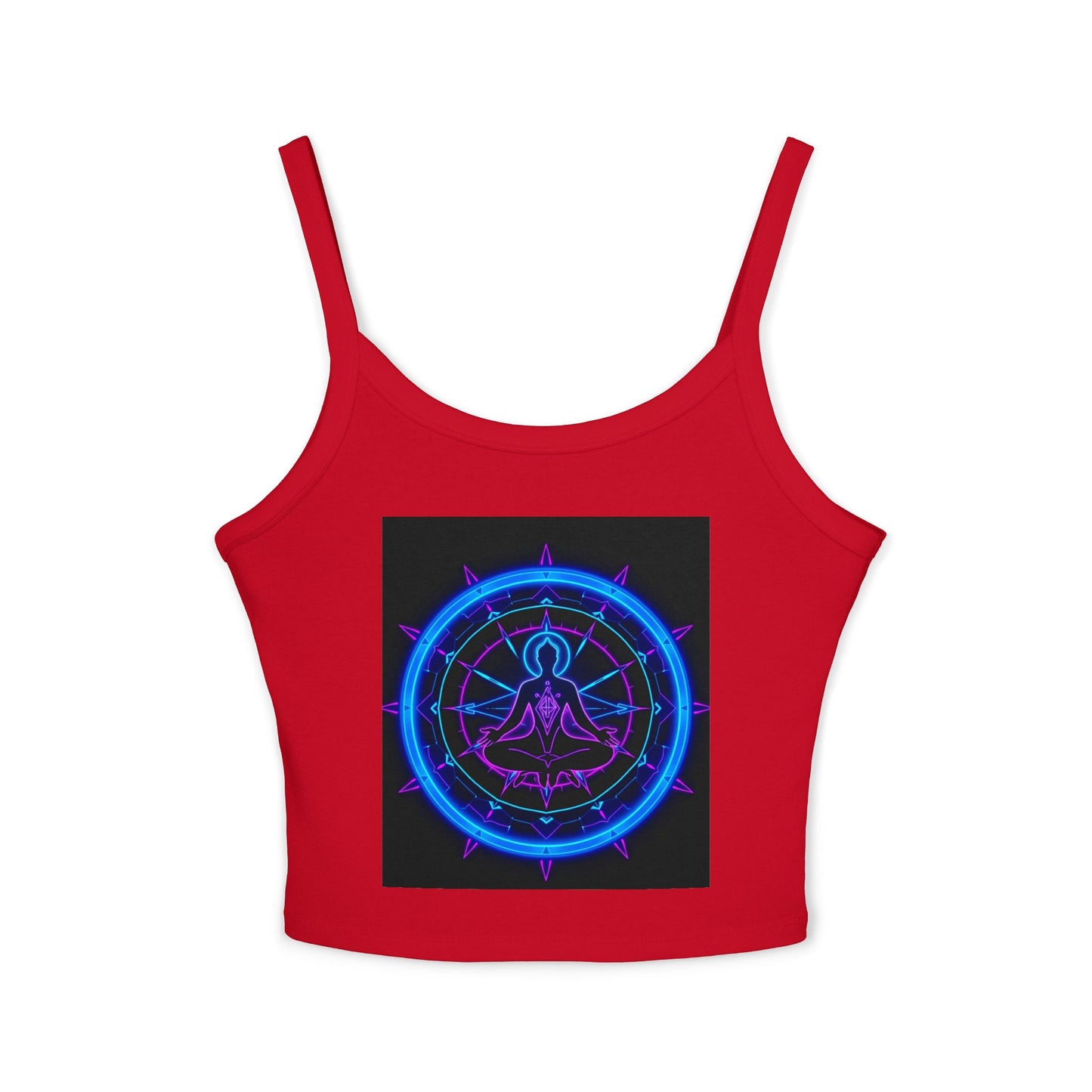 Neon Vibe Women's Spaghetti Strap Tank Top, Casual Summer Top, Festival Apparel, Trendy Graphic Tee, Cool Streetwear, Gift for Her