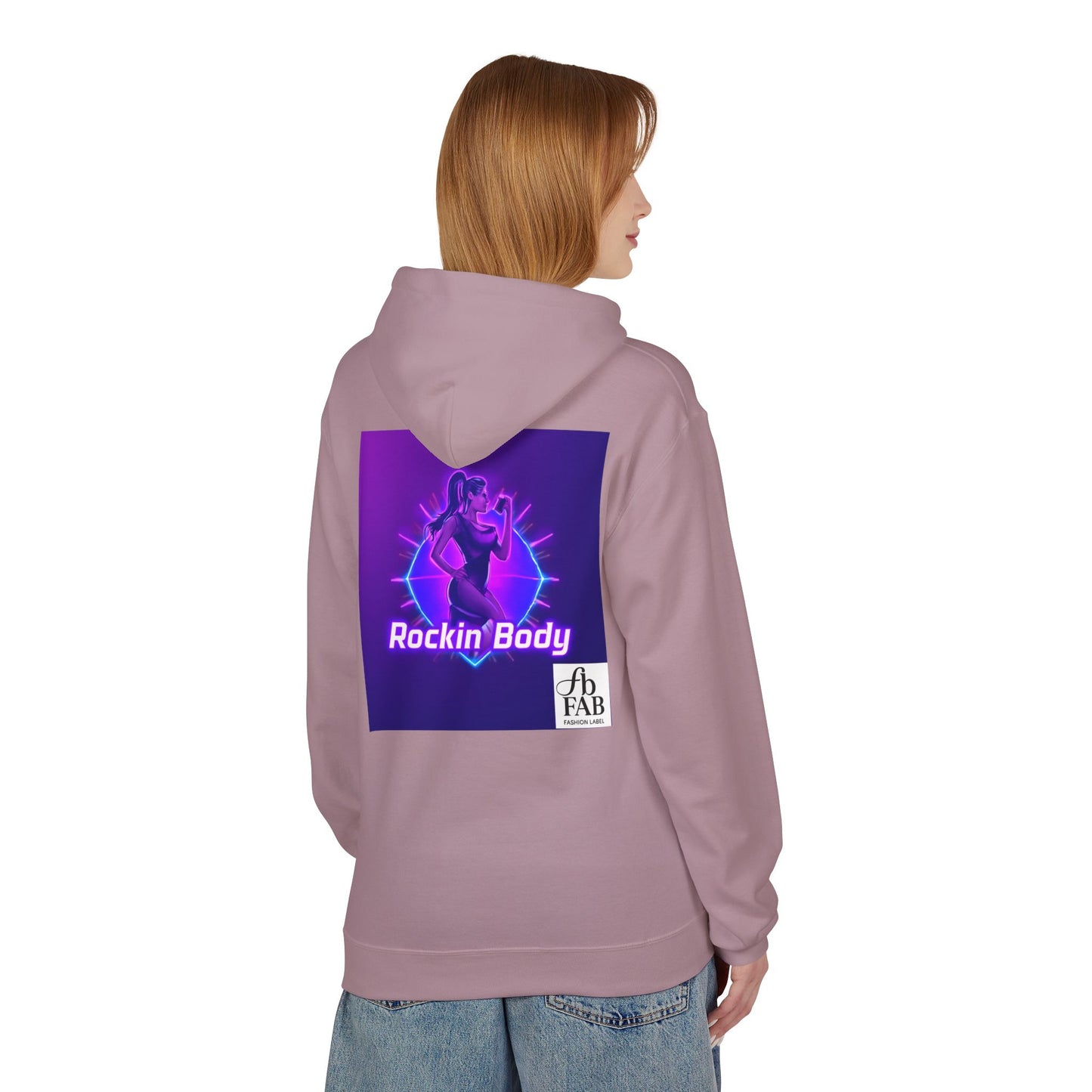 Rock Your Body Fleece Hoodie | Unisex Midweight Hoodie, Cozy Sweatshirt, Unique Gift for Fitness Lovers, Casual Wear, Music Inspired Apparel