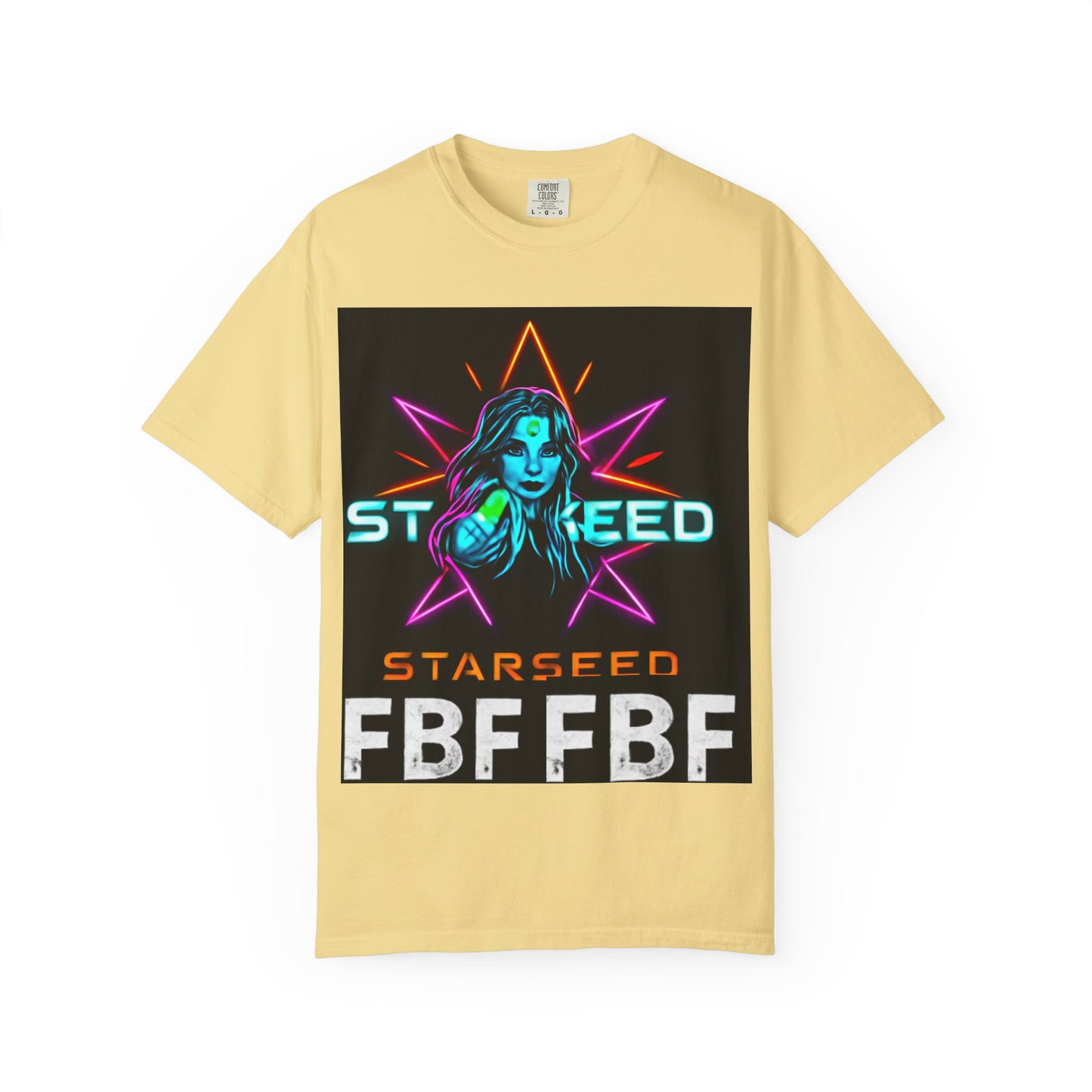 Neon Graphic T-Shirt - Starseed FBF Tee, Unisex Fashion, Cool Gift, Festival Wear, Retro Style, Casual Streetwear