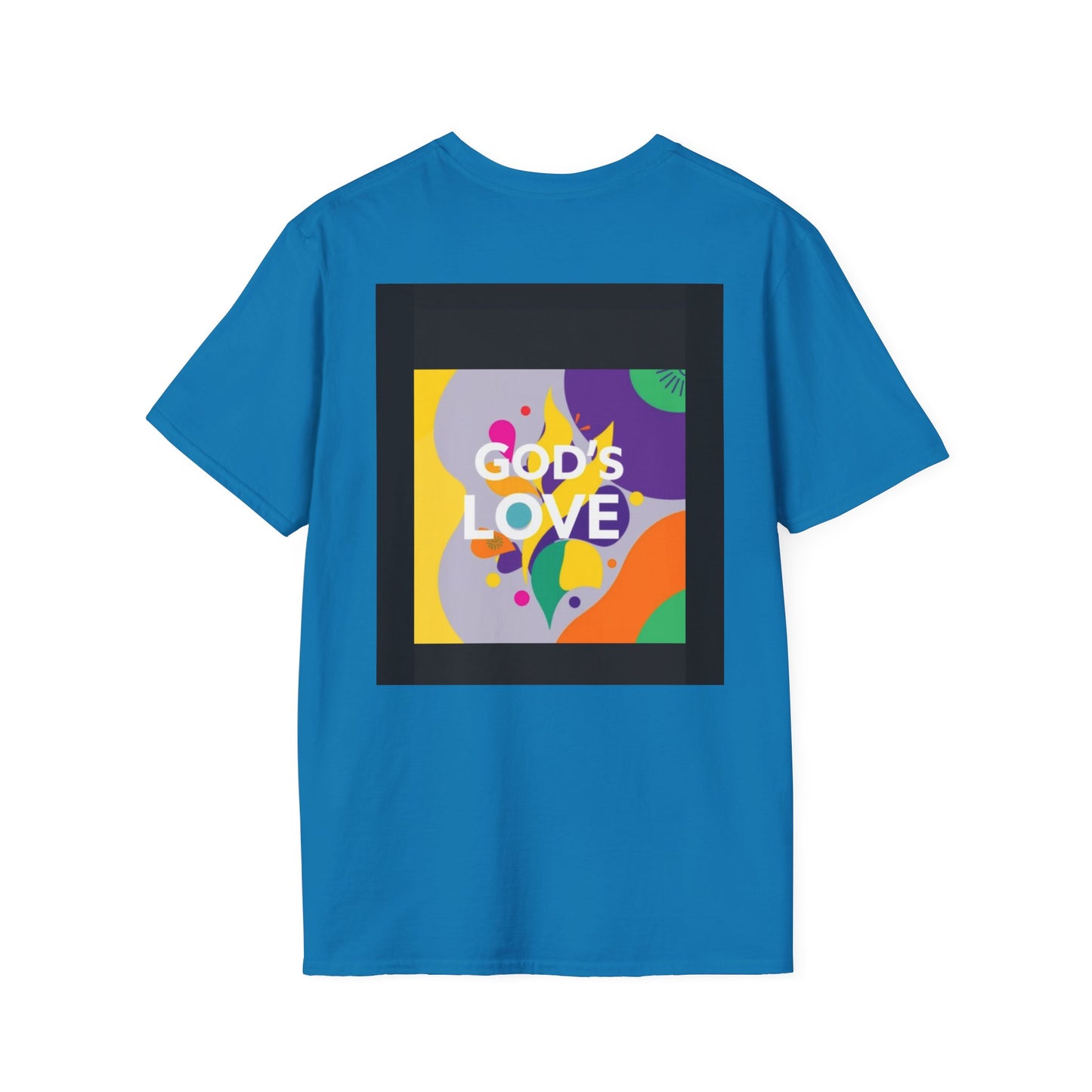 Unisex Softstyle T-Shirt with God's Love Design, Faith Shirt, Inspirational Tee, Christian Apparel, Gift for Believers, Everyday Wear