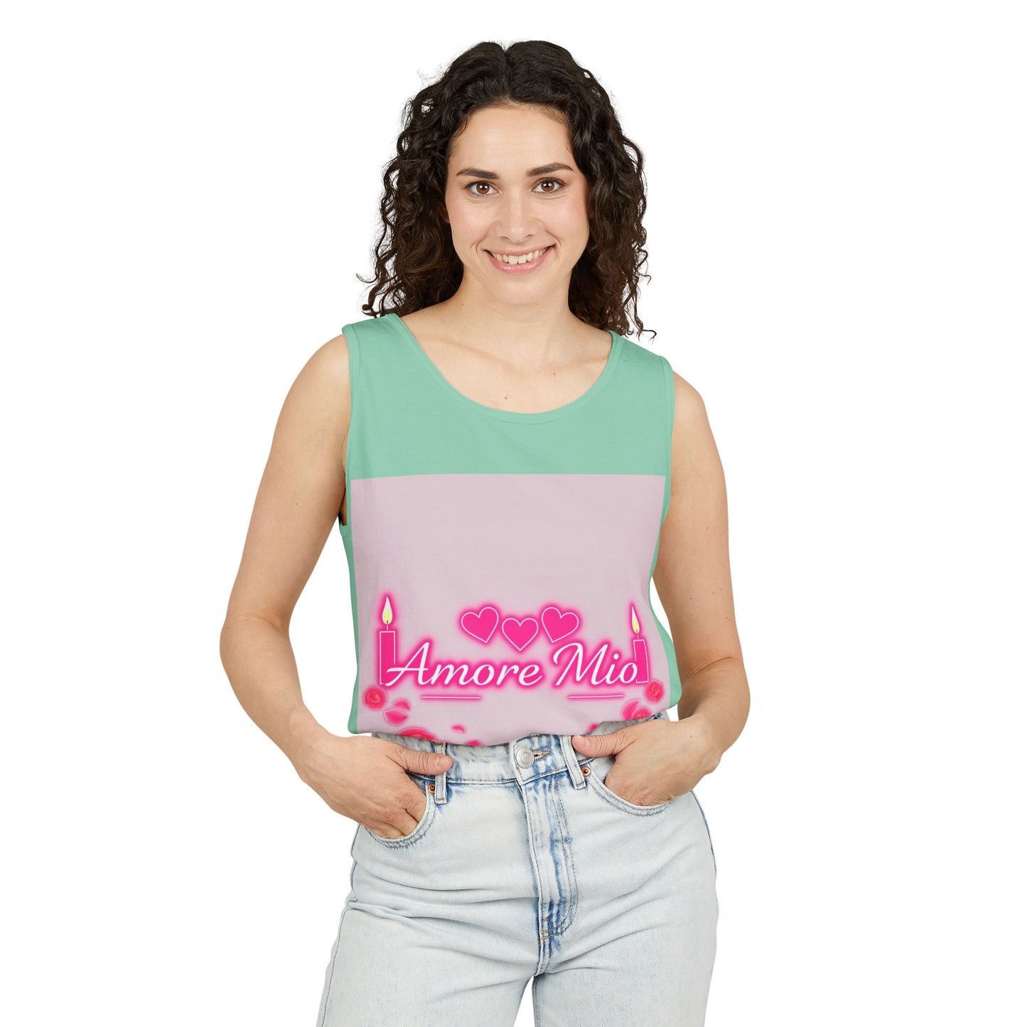 Unisex Graphic Tank Top, Cute Casual Summer Wear, Perfect for Gifts, Self-Love Celebration, Festive & Fun, Daily Comfort