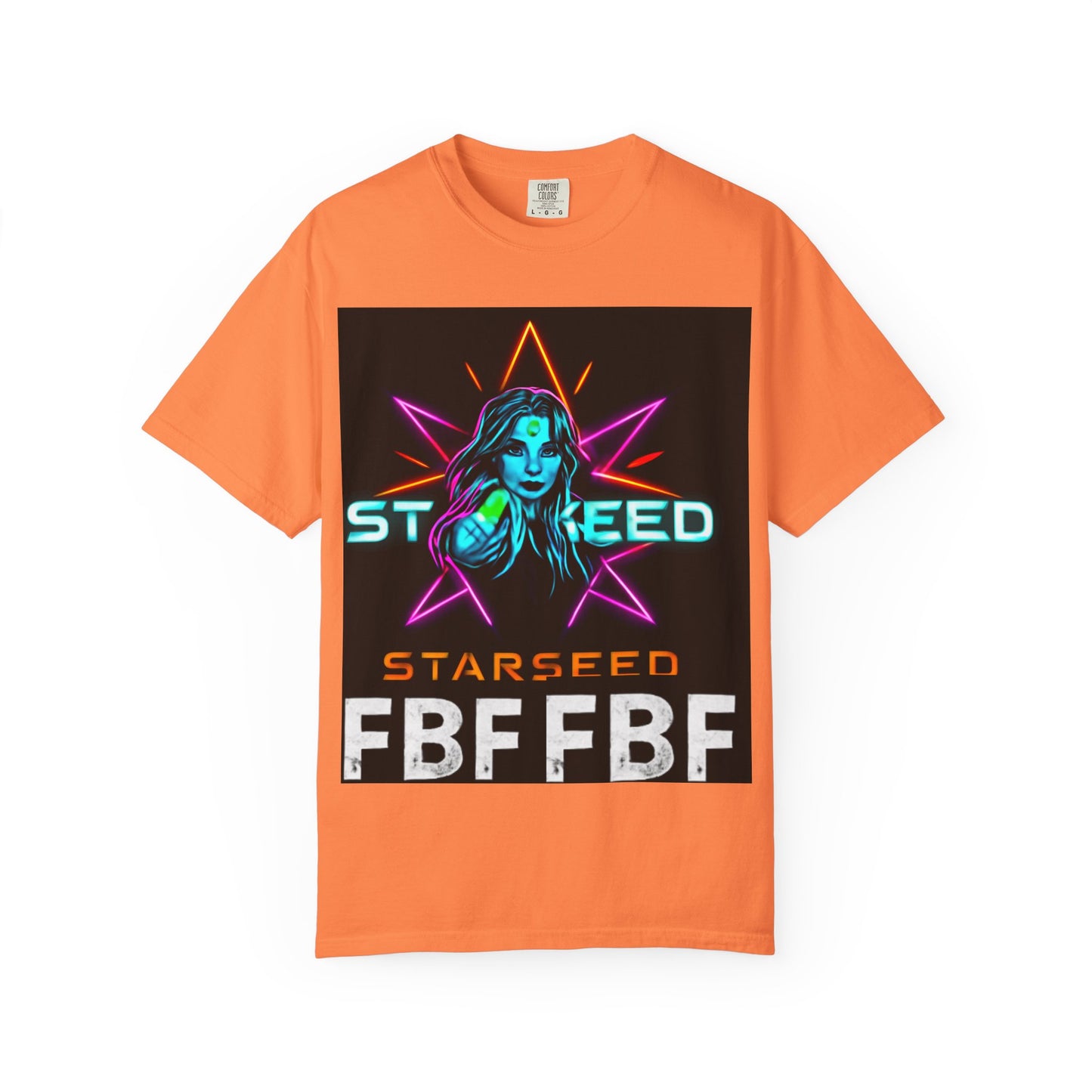 Neon Graphic T-Shirt - Starseed FBF Tee, Unisex Fashion, Cool Gift, Festival Wear, Retro Style, Casual Streetwear