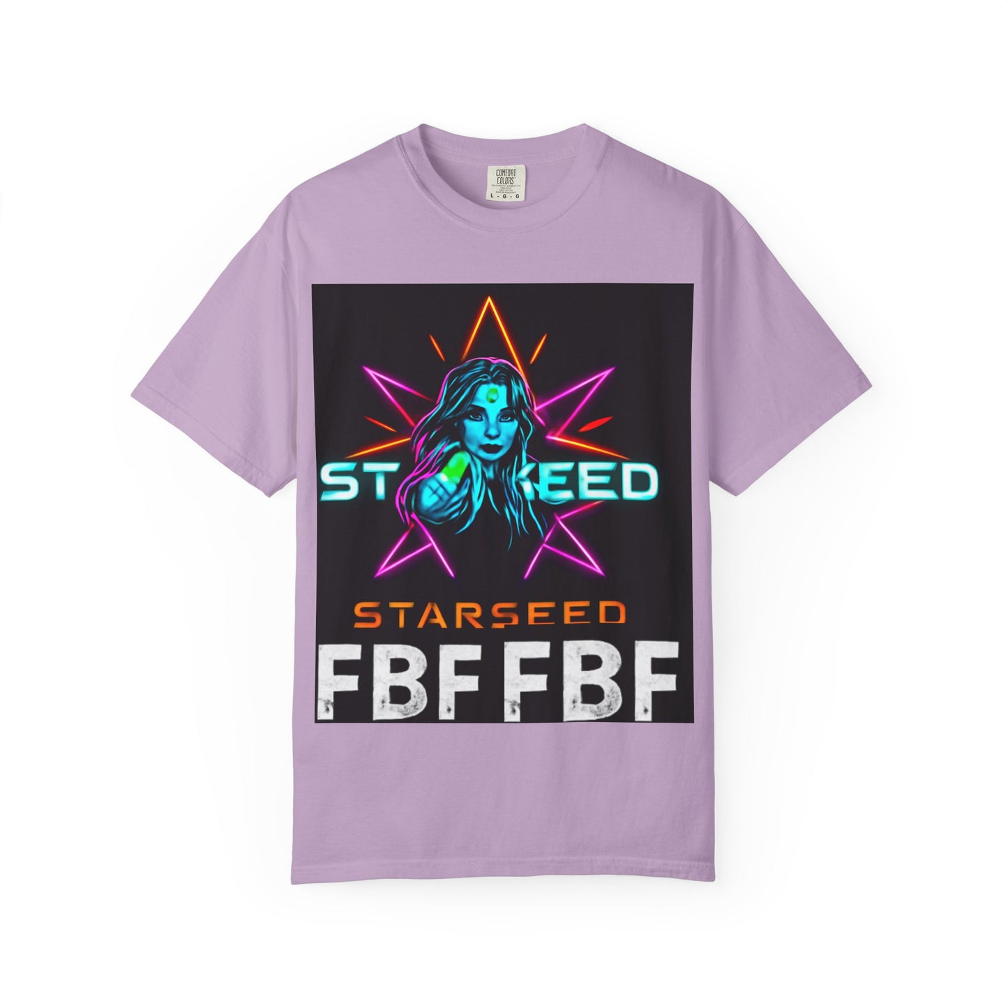 Neon Graphic T-Shirt - Starseed FBF Tee, Unisex Fashion, Cool Gift, Festival Wear, Retro Style, Casual Streetwear